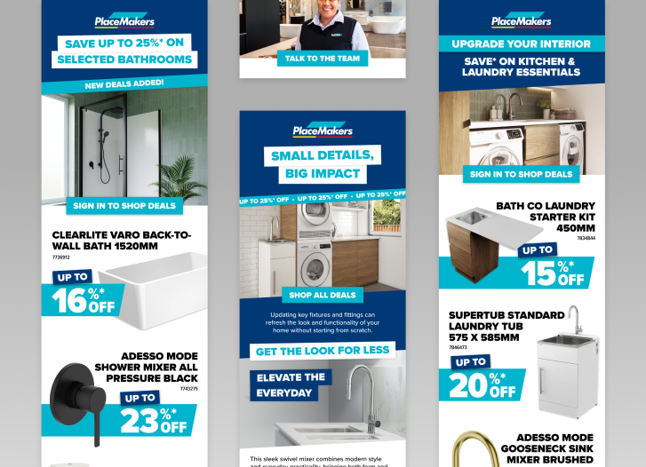 PlaceMakers Upgrade Your Interior Campaign