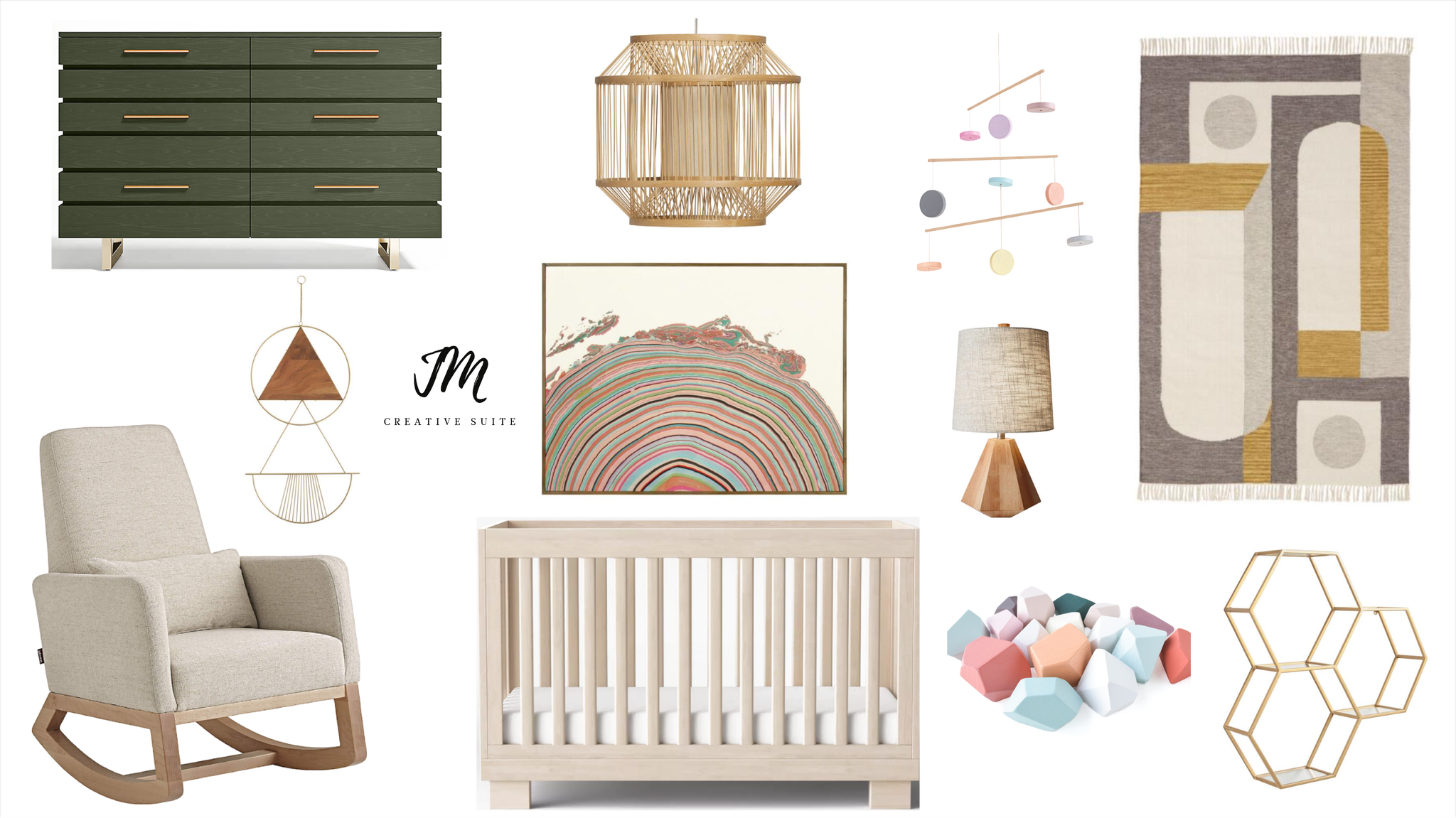Modern Nursery Moodboard | eDesign 