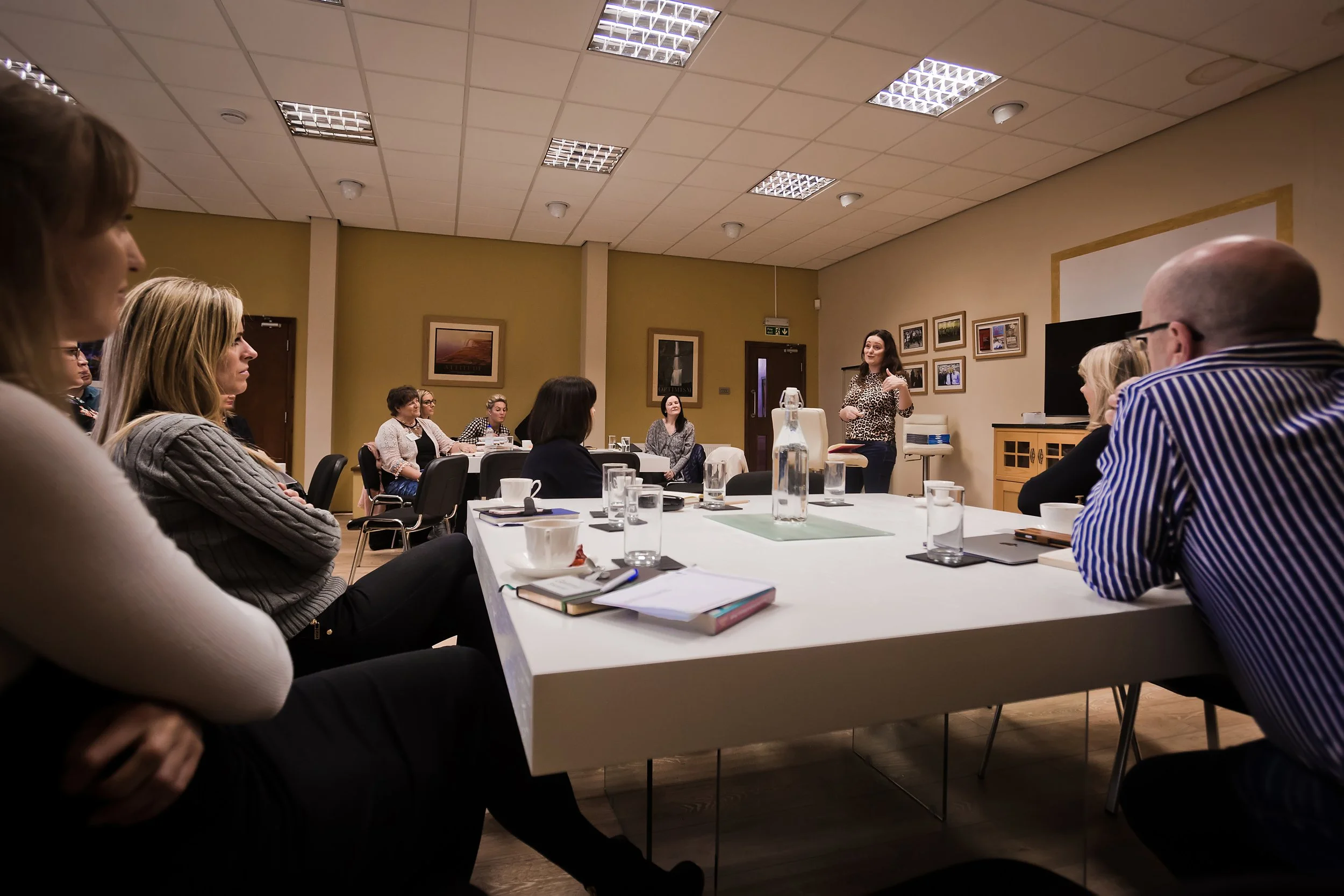 Training seminar taking place during a corporate learning event