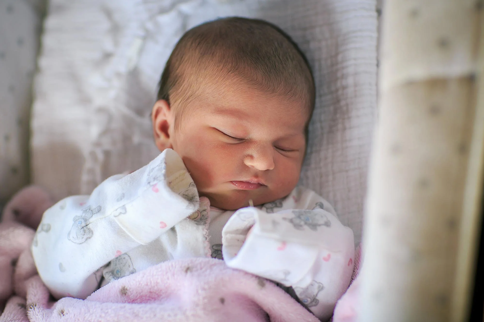 sleeping cute baby portrait