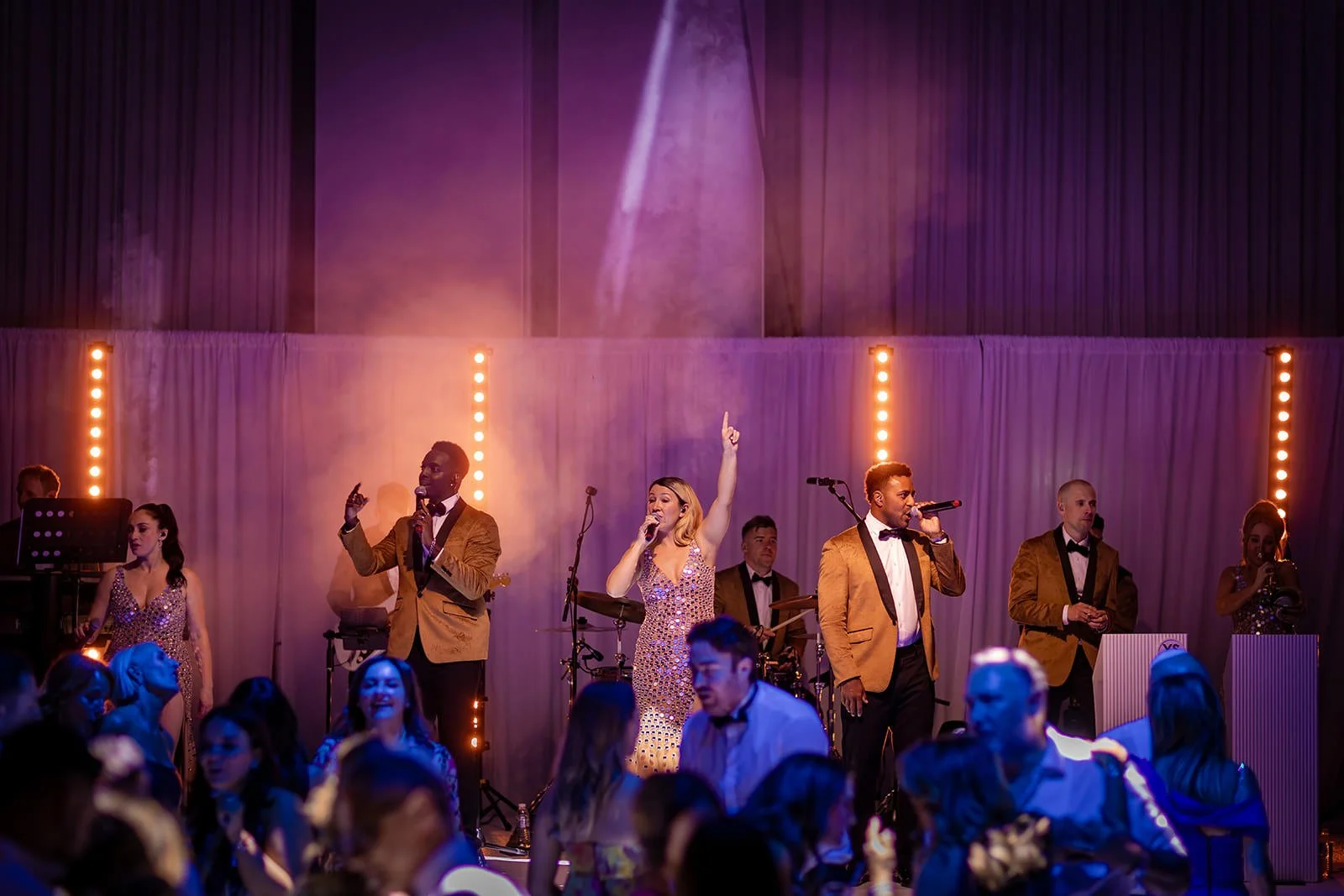 wedding reception party band at manchester deansgate hotel