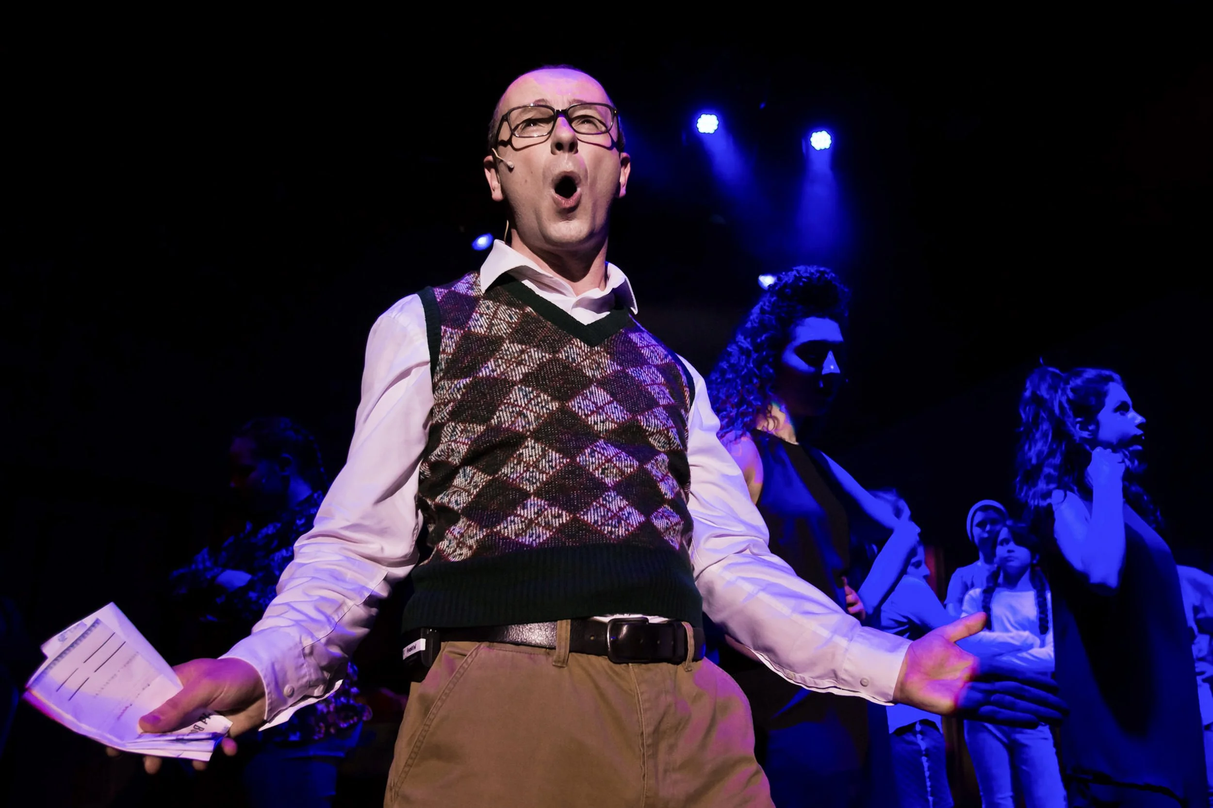 little shop of horrors musical stage production photography with lighting 