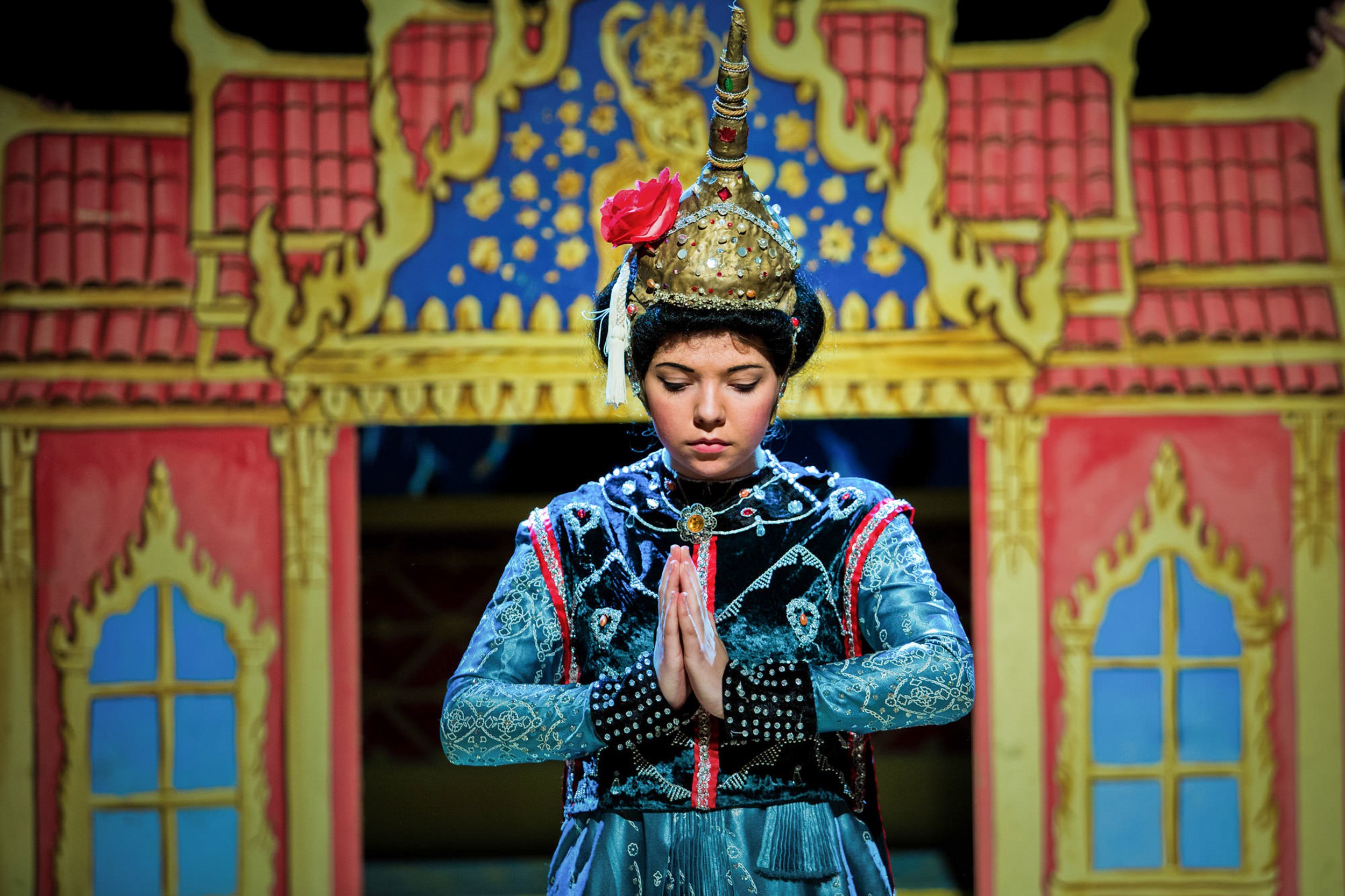 the king and i musical stage production photography with lighting and costumes
