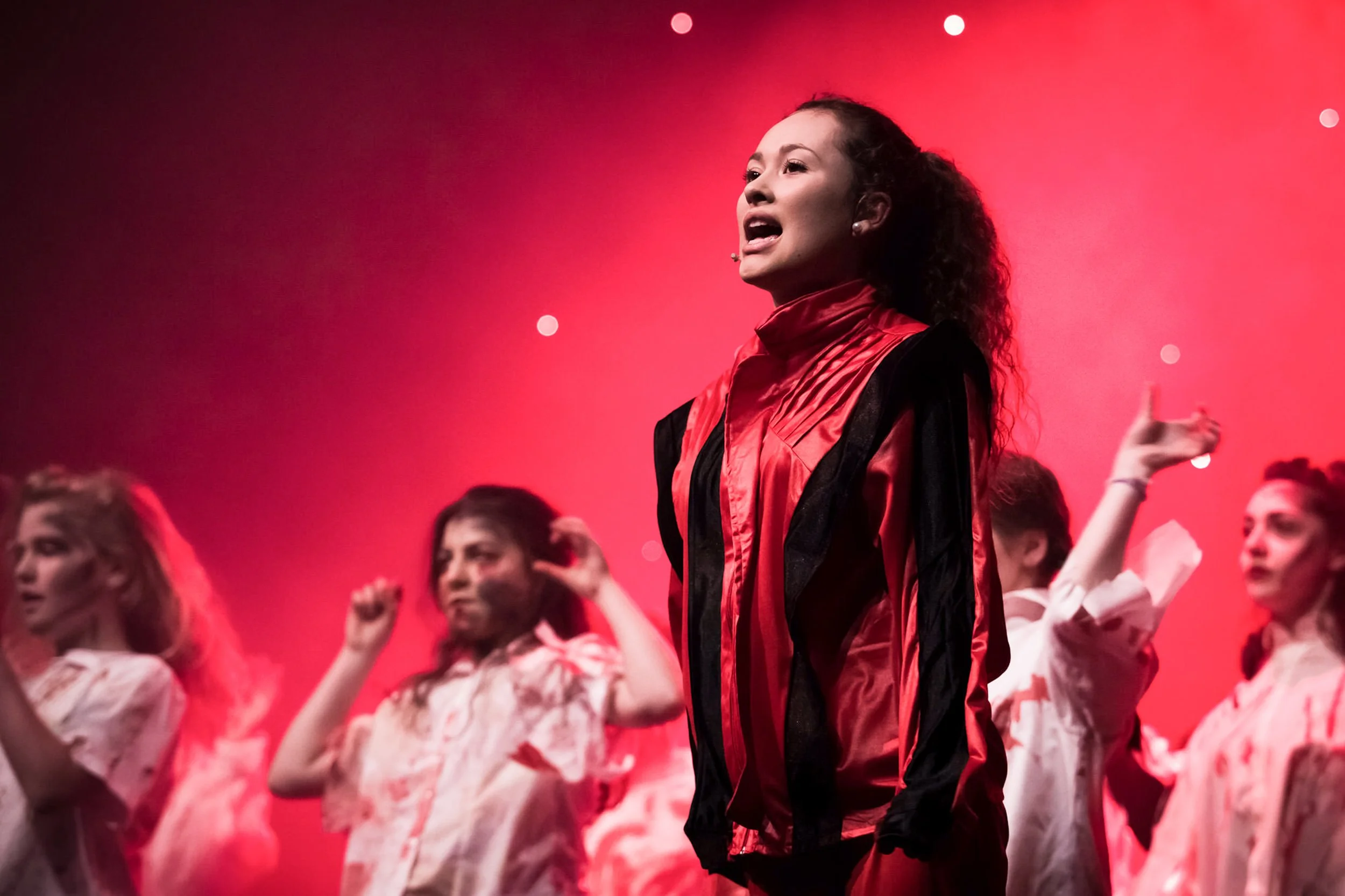 thriller michael jackson performance on stage musical theatre production photography