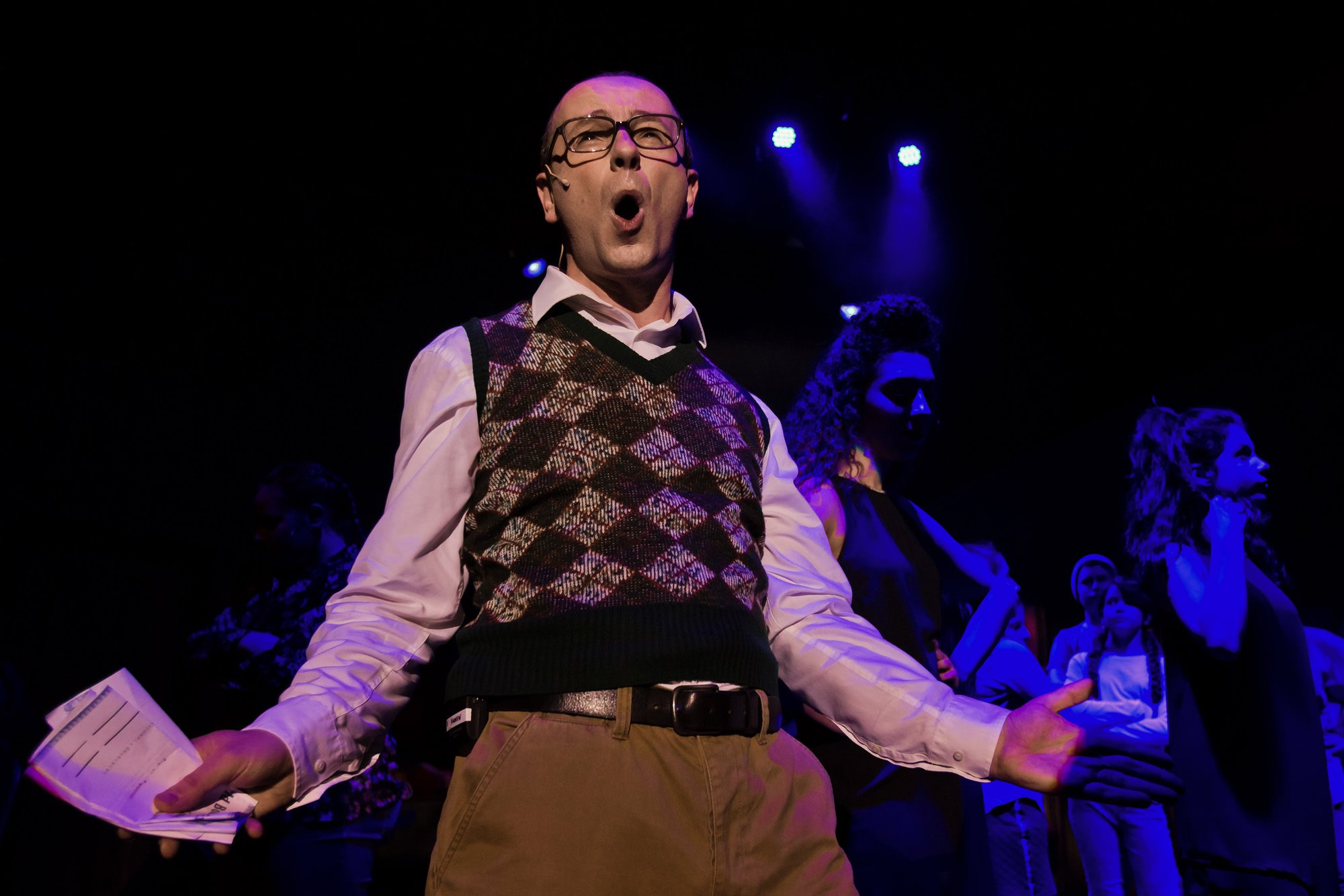 little shop of horrors musical stage production photography with lighting 