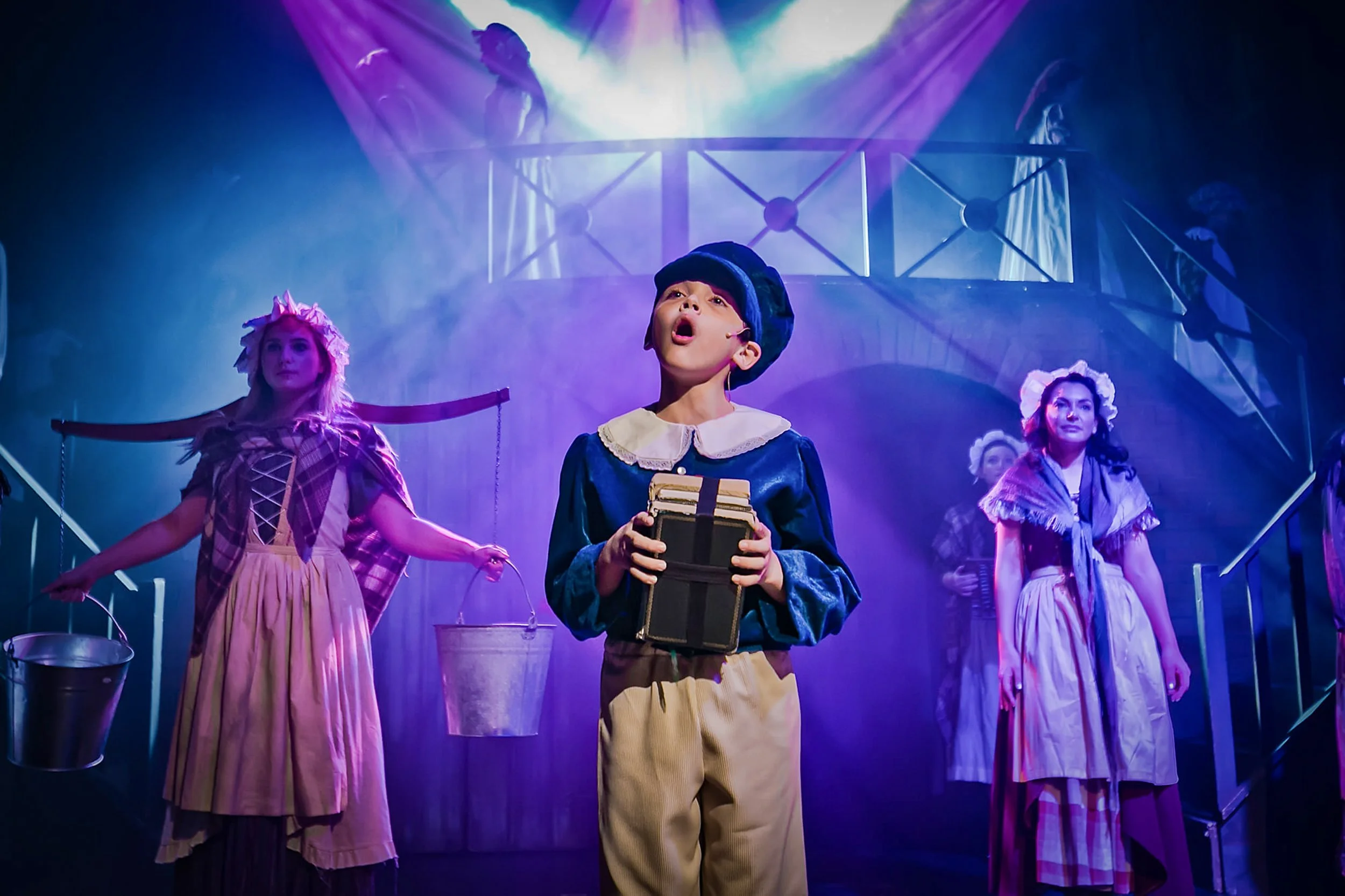 oliver performance on stage musical theatre production photography in Manchester