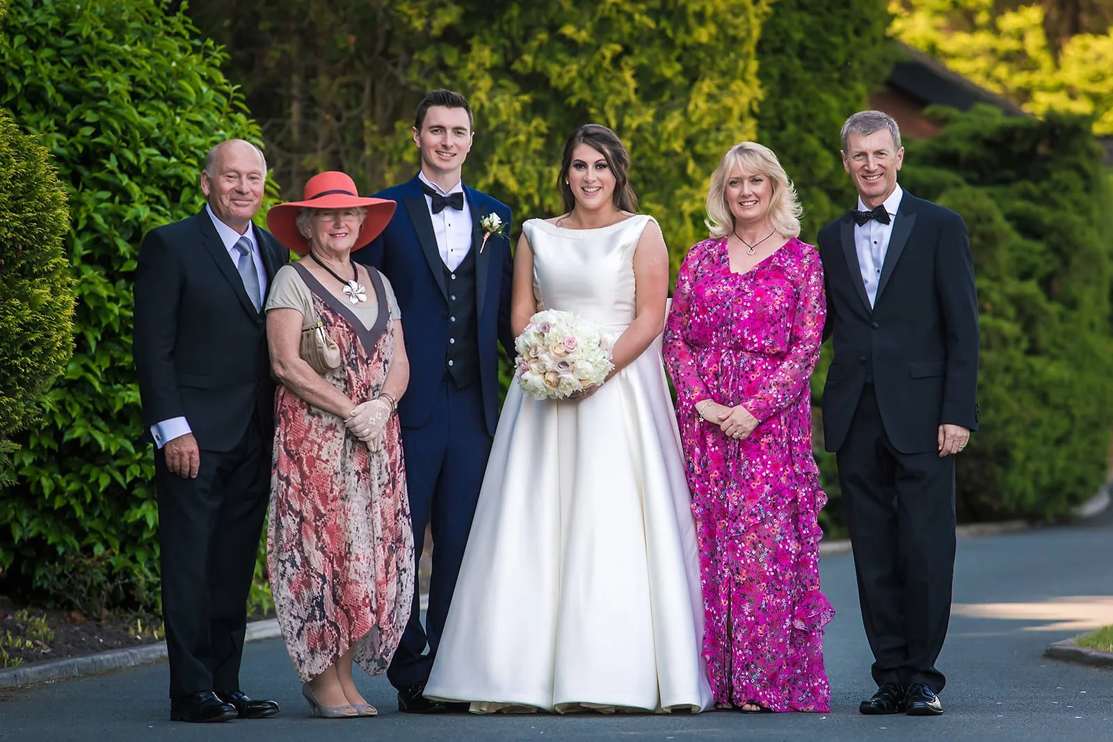 family portraits at colshaw hall wedding venue in cheshire