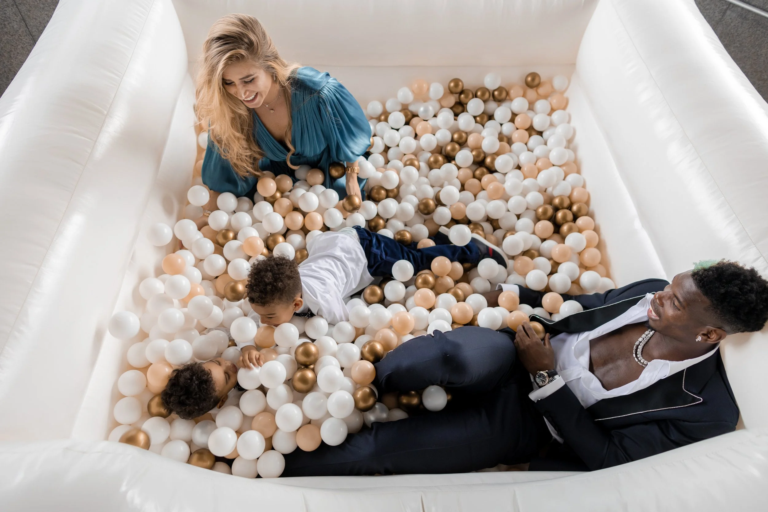 footballer paul pogba and family celebrate birthday in ball pool