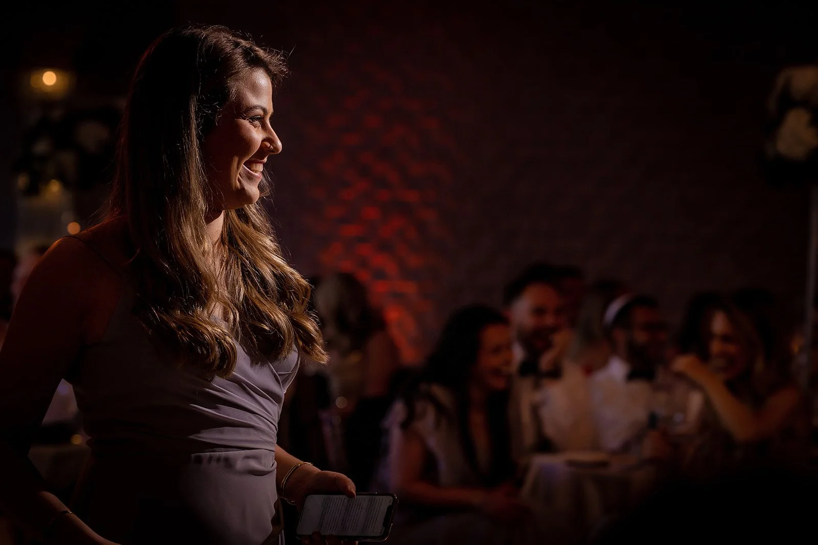 maid of honour speech during wedding reception at merrydale manor wedding venue