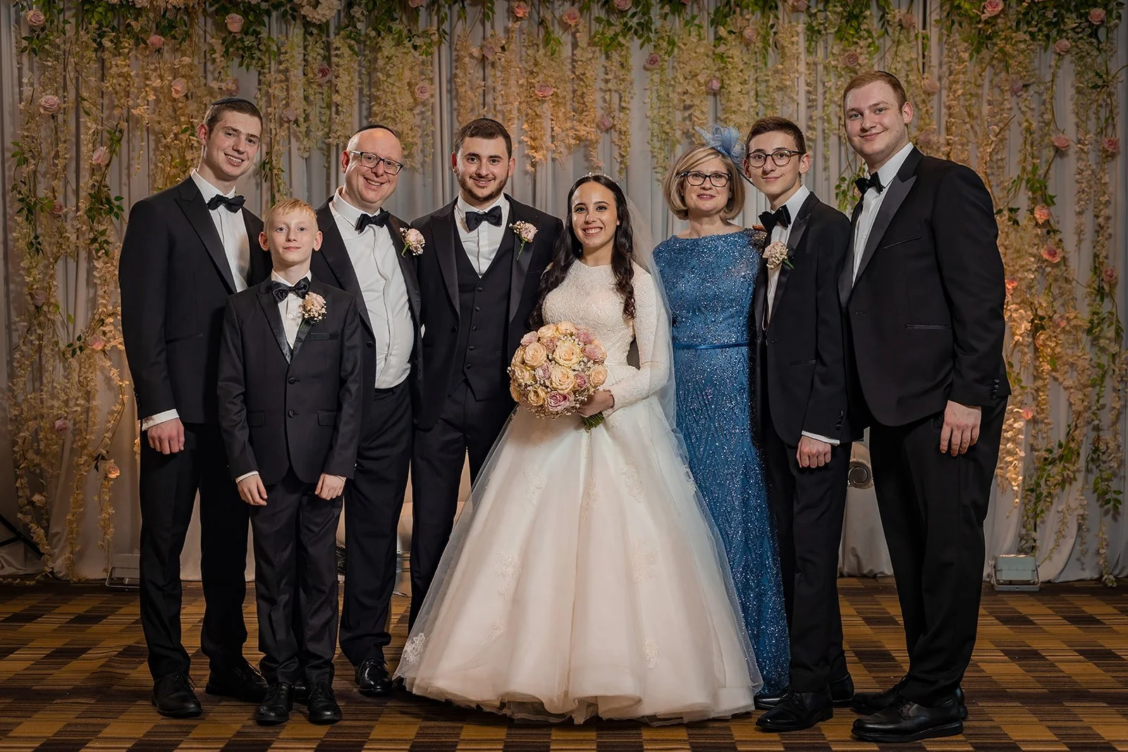 manchester deansgate hotel wedding family portraits