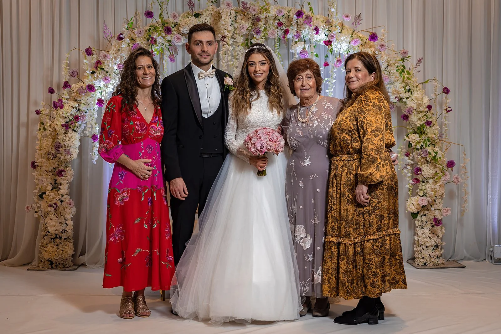 manchester deansgate hotel wedding family portraits