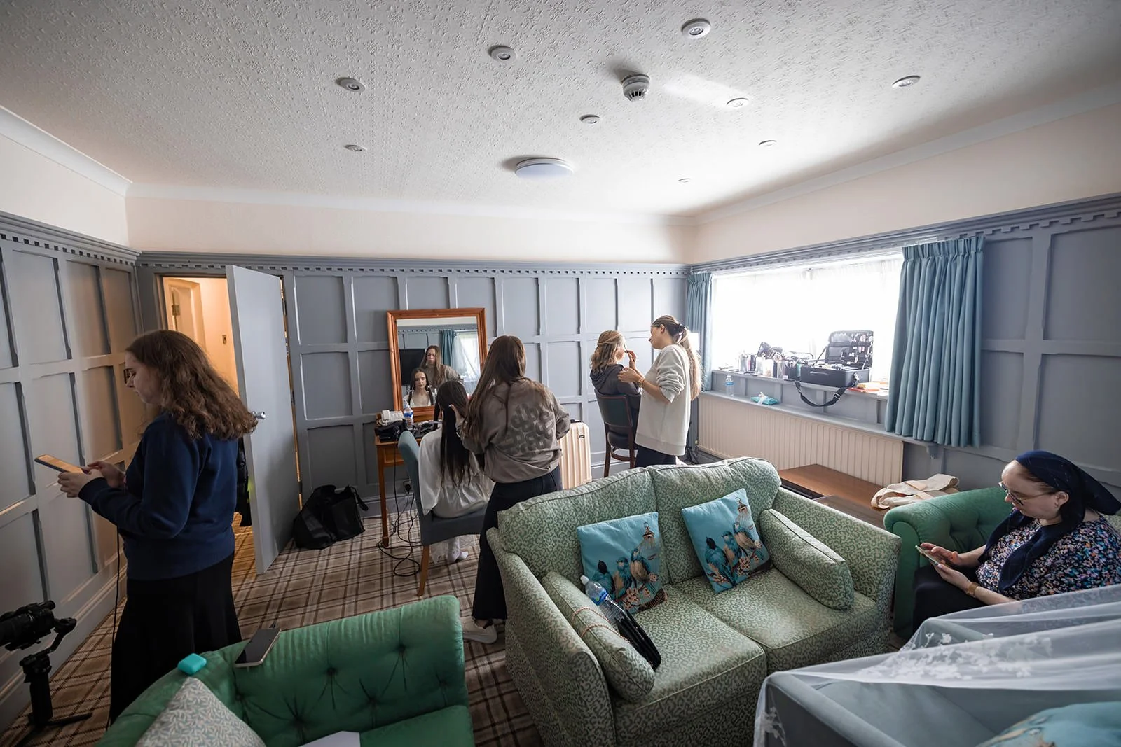 bridal prep at last drop village in bolton