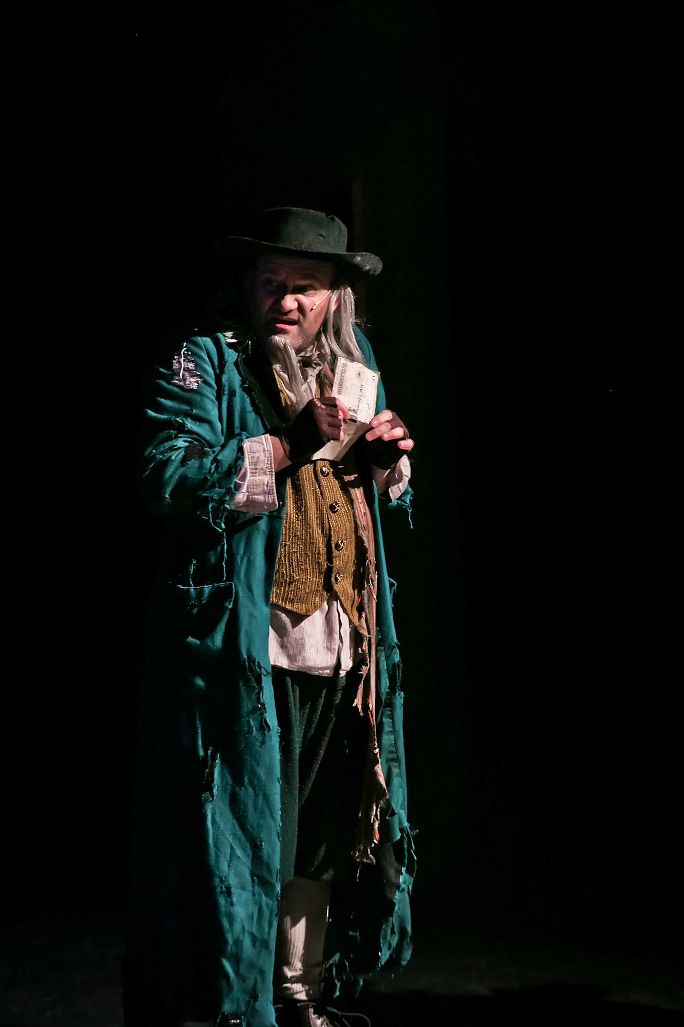 fagen from oliver musical theatre production dramatic photography on stage with lighting