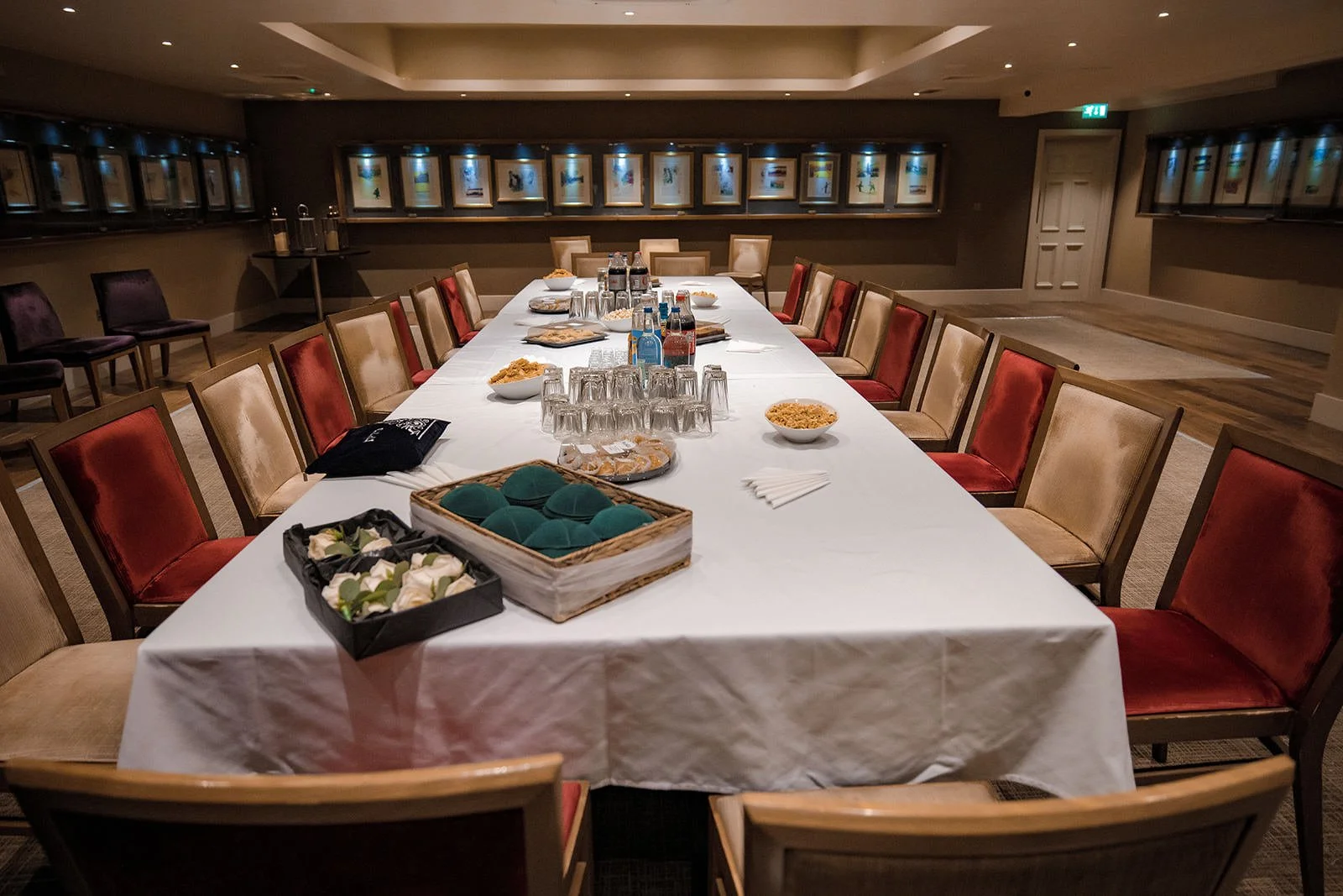 Private dining room interior at Fairmont Cheshire - The Mere hotel

