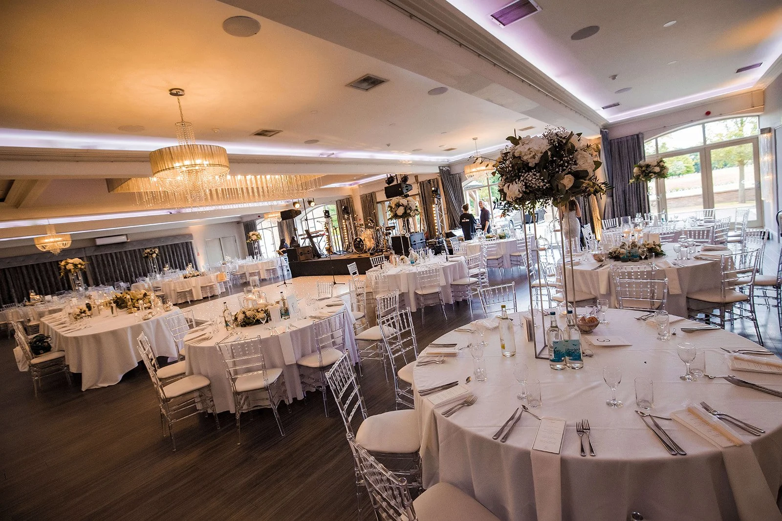Merrydale Manor wedding elegantly decorated banquet hall – wedding photography North West