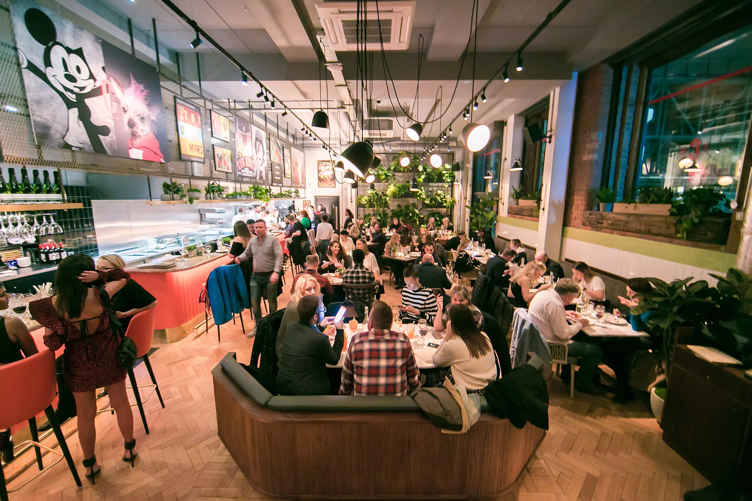 Guests attending a corporate hospitality and networking event