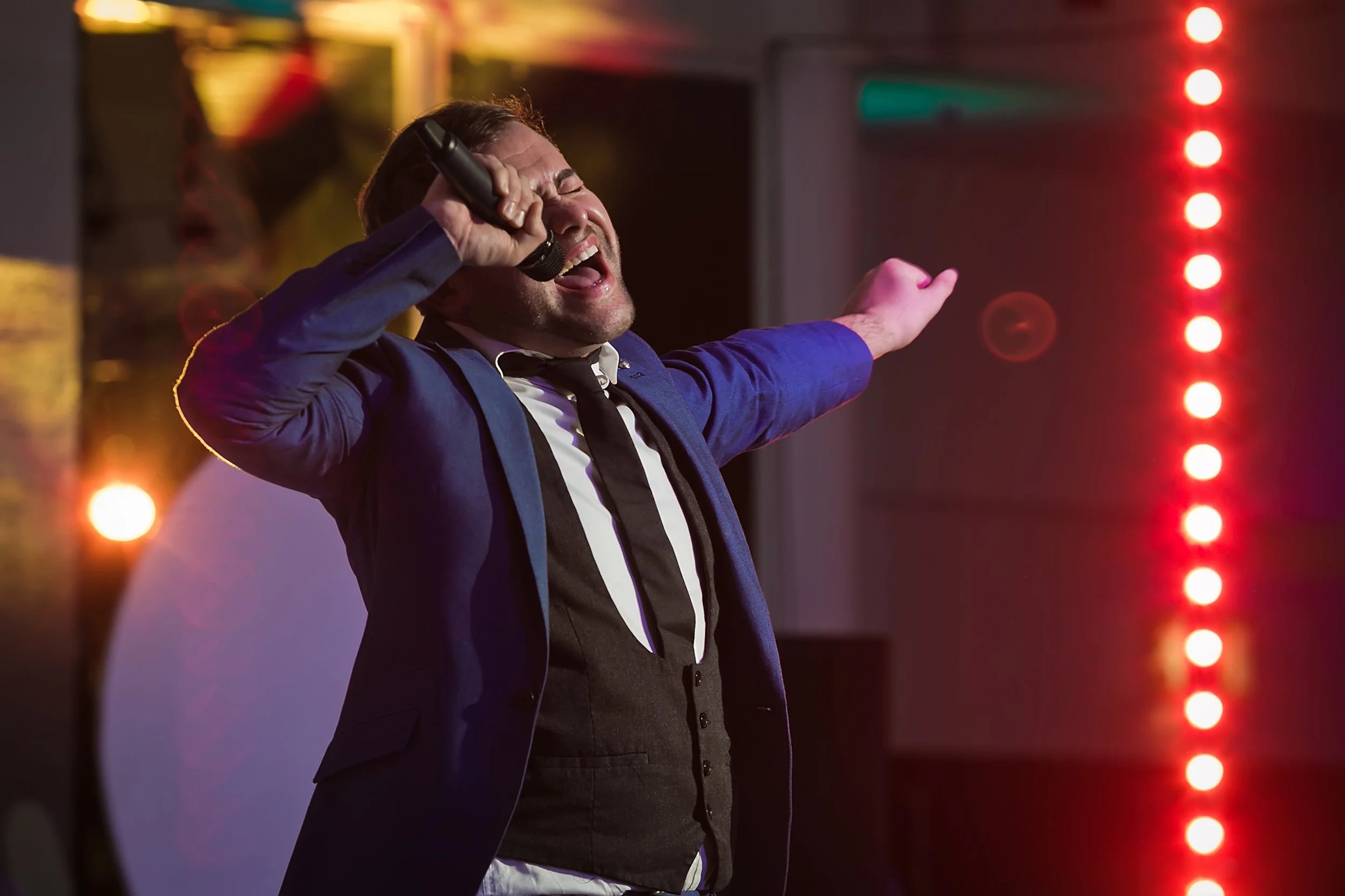 Live entertainment at a corporate gala dinner