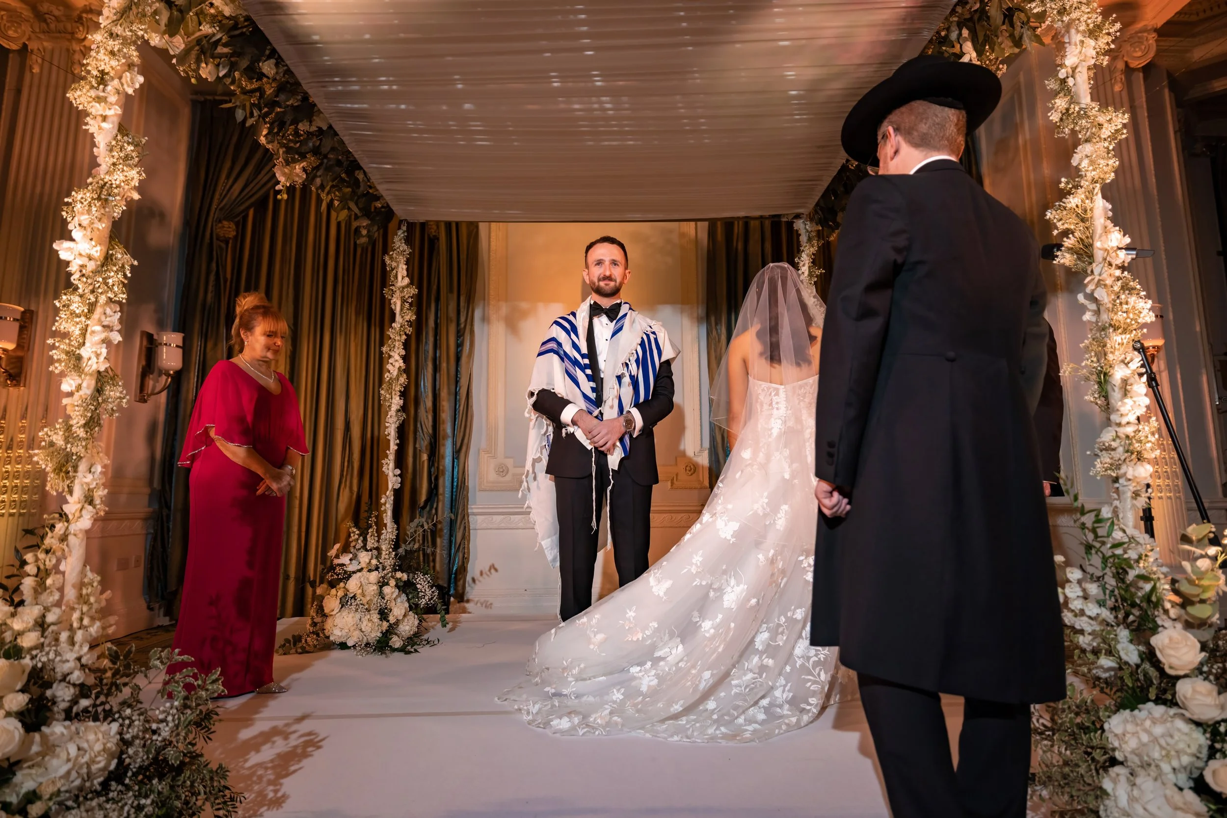 bride circles groom during jewish wedding ceremony at the midland hotel