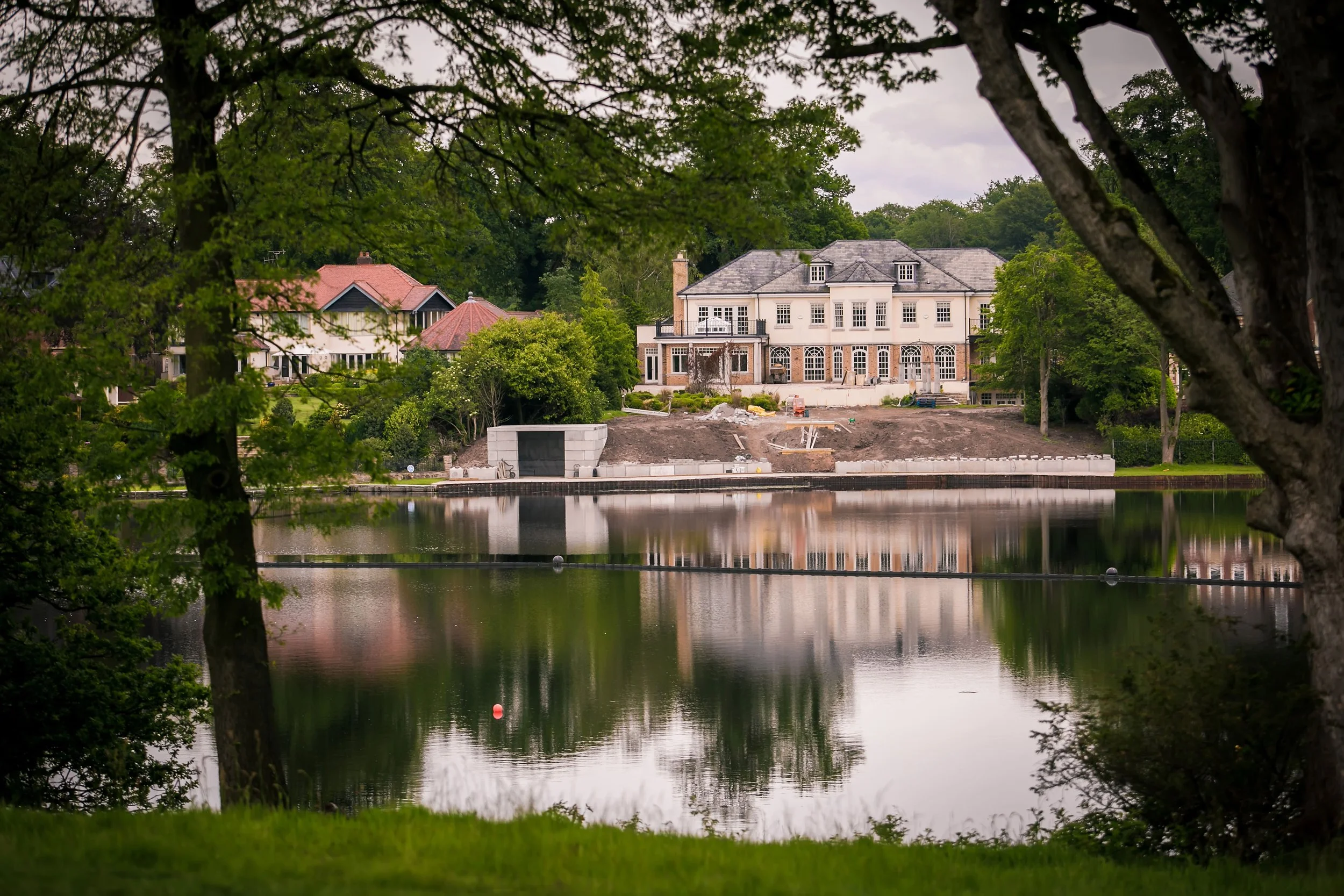 the lake at Fairmont Cheshire - The Mere hotel, Knutsford Cheshire
