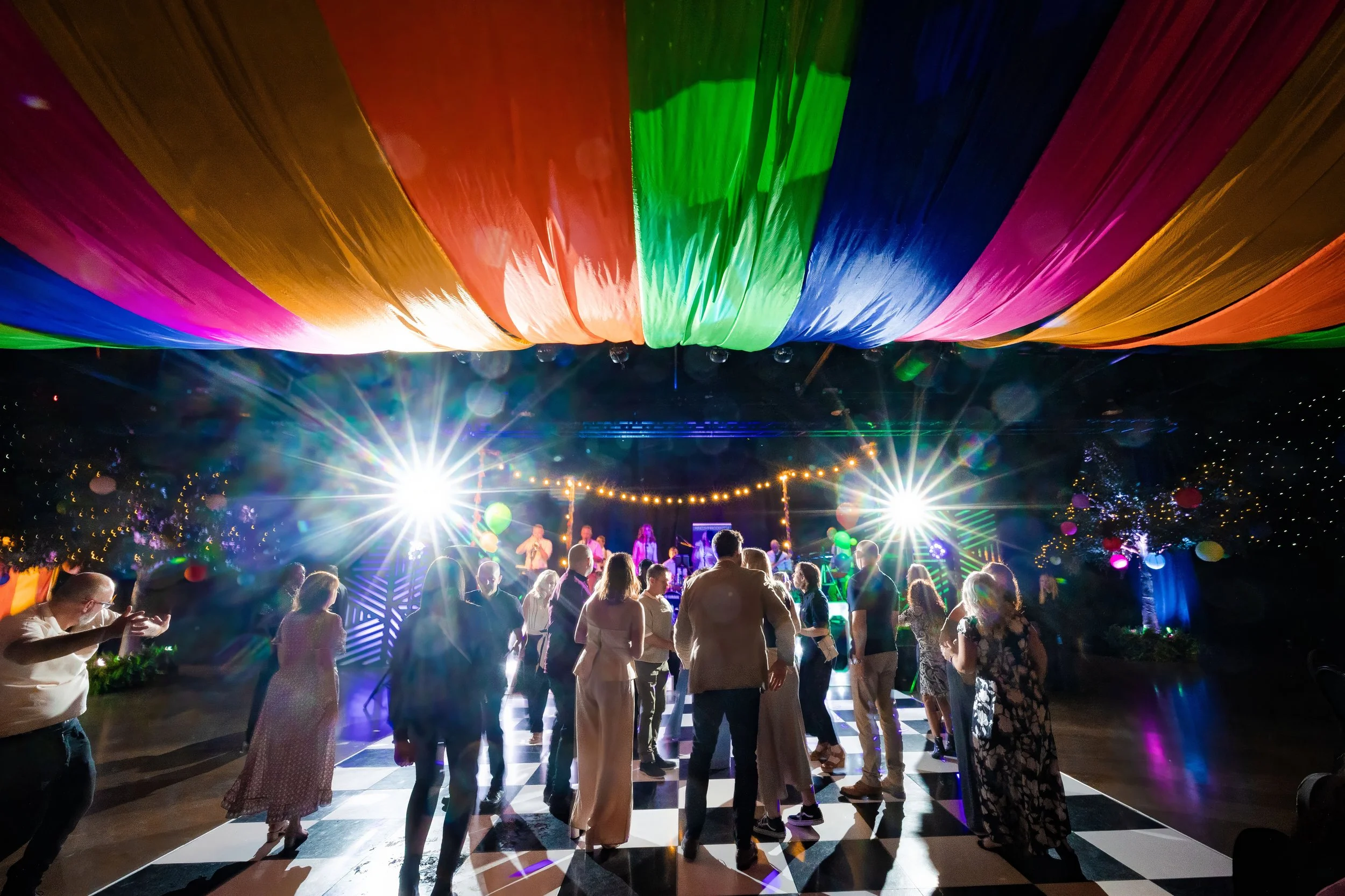 Corporate entertainment and dancefloor celebrations at Vink UK's 50th anniversary event at the Royal Armouries, Leeds