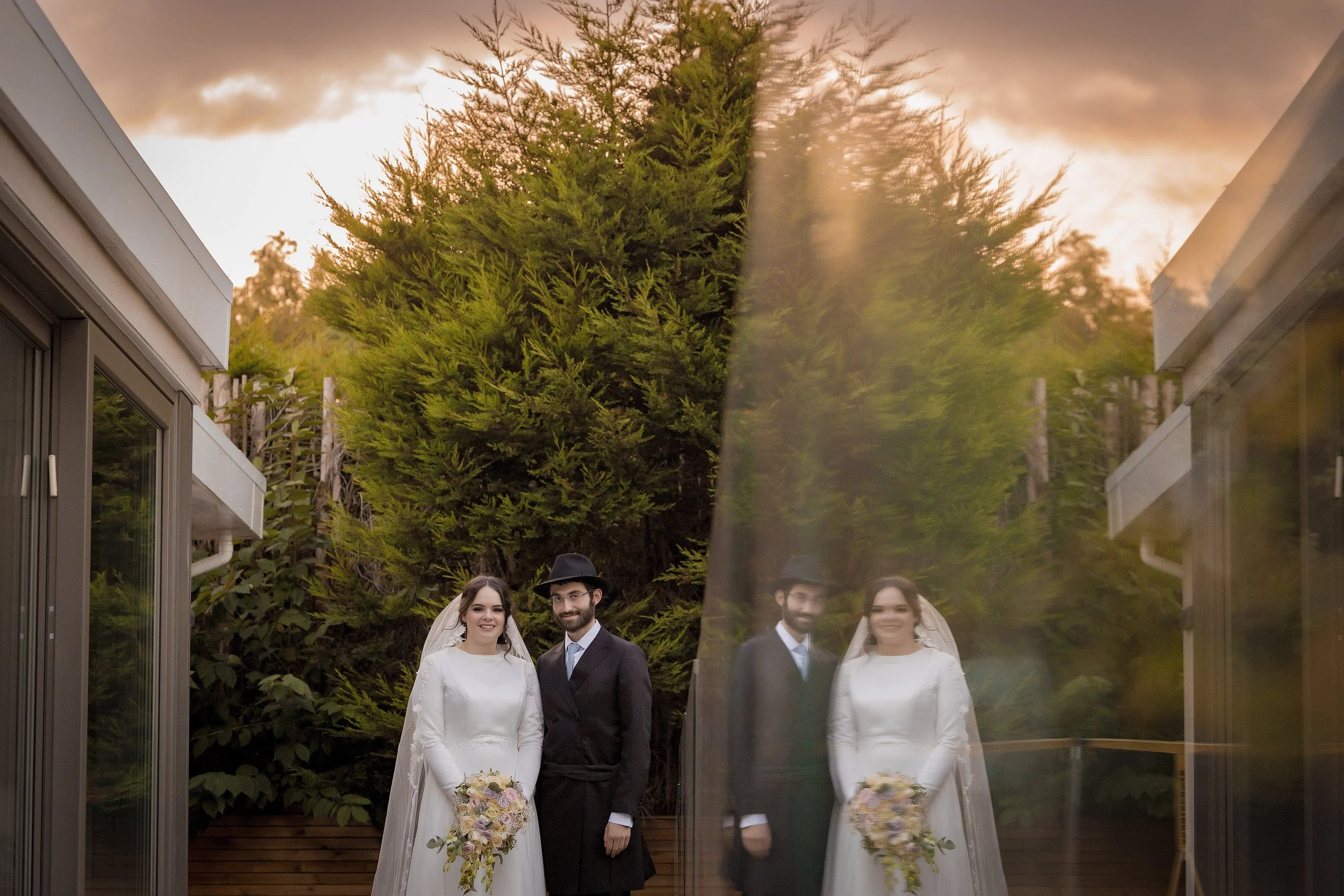 kallah bride and chosson groom portrait 
