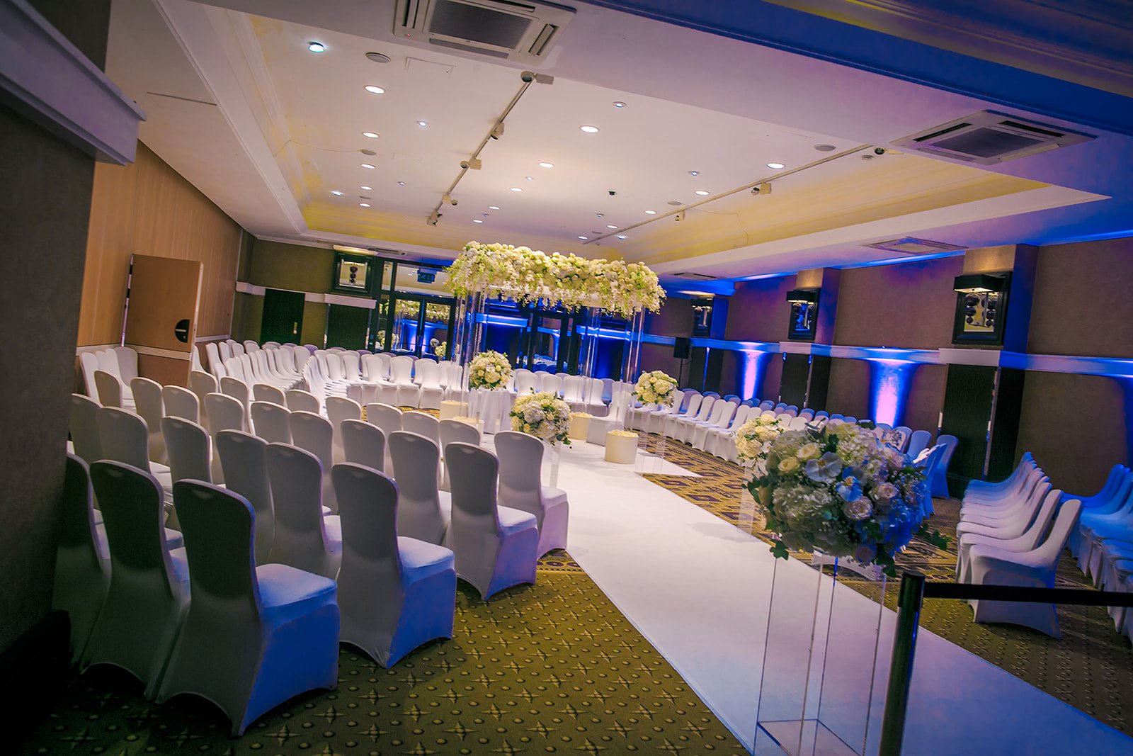 midland hotel manchester wedding ceremony set up
