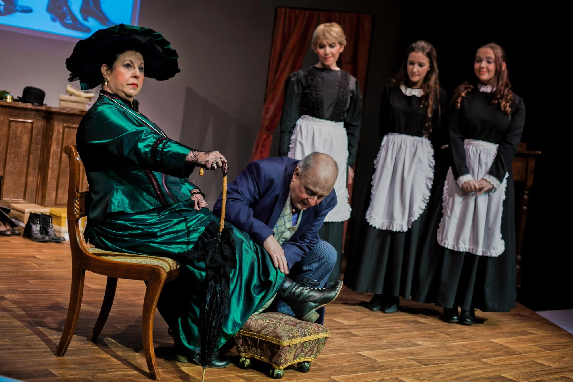 hobson's choice musical stage production photography with lighting 