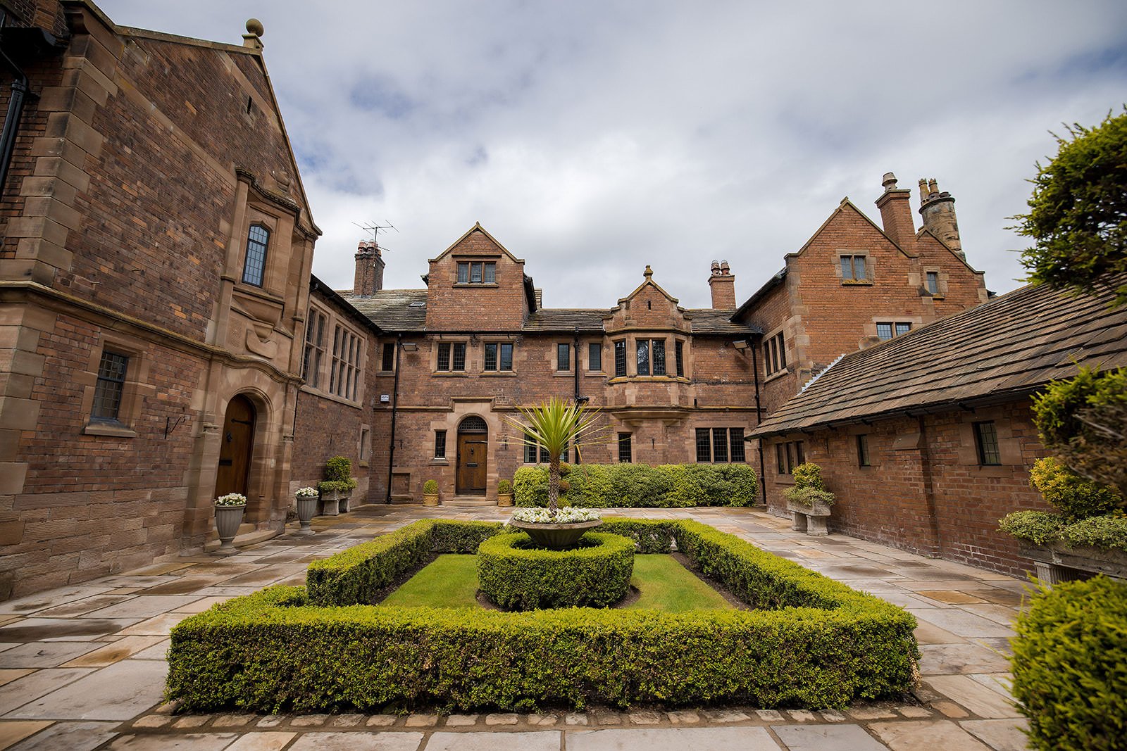 exterior of colshaw hall cheshire wedding venue