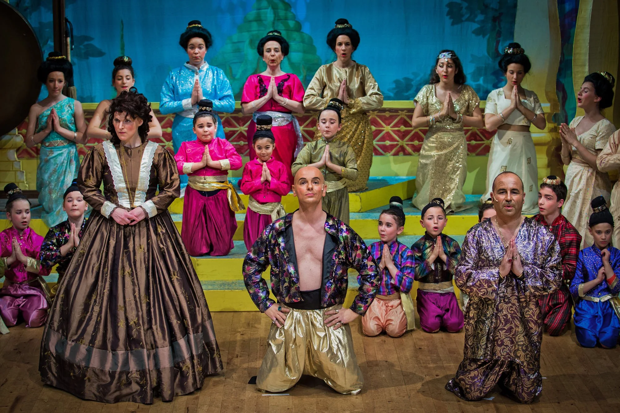 the king and i chorus performance on stage musical theatre production photography