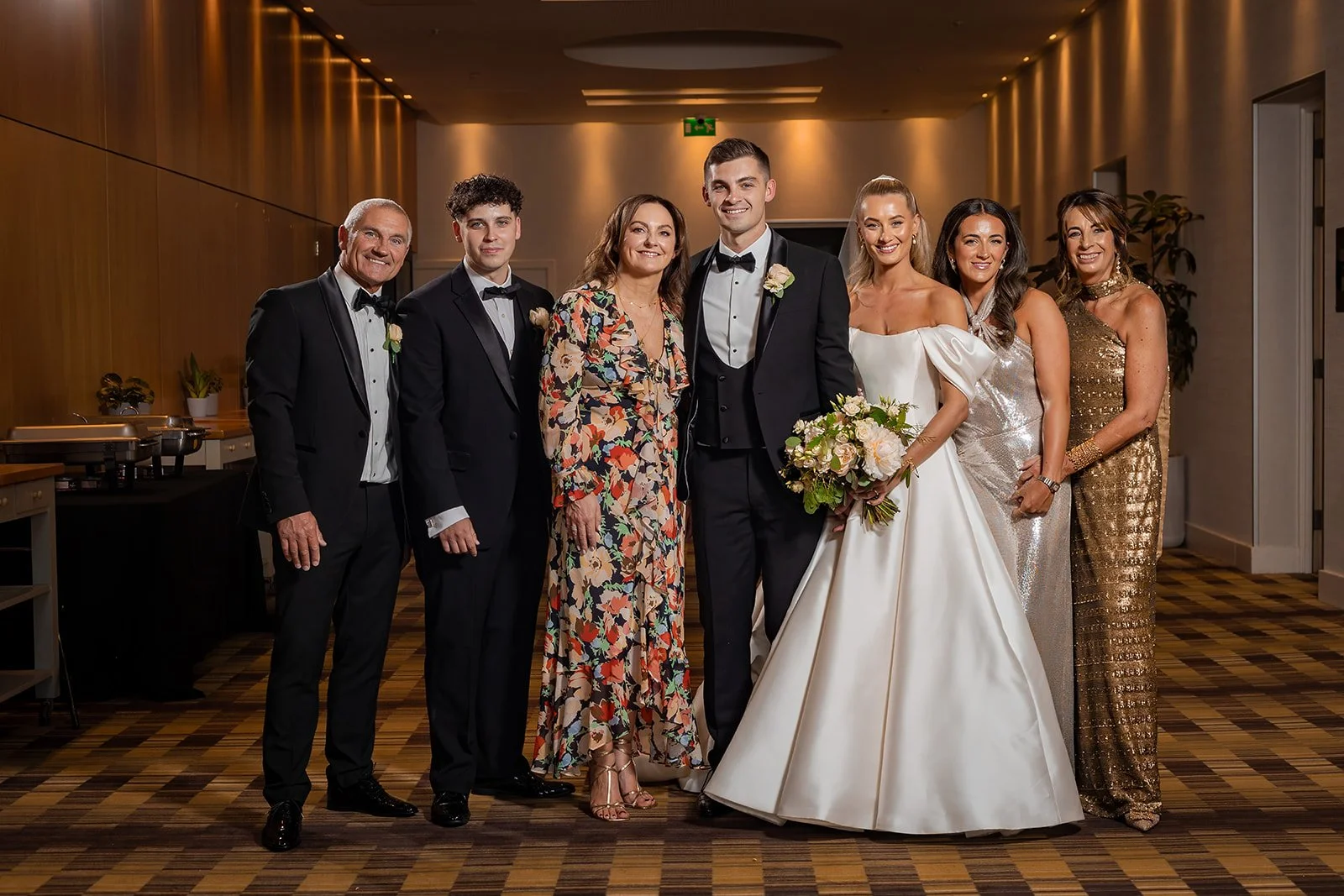 manchester deansgate hotel wedding family portraits