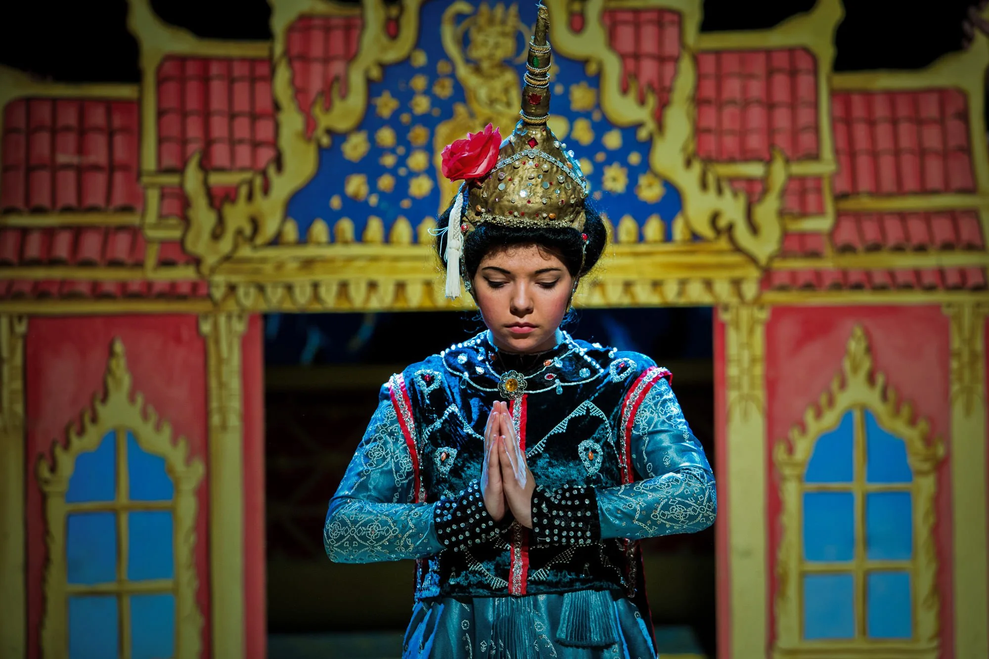 the king and i musical stage production photography with lighting and costumes