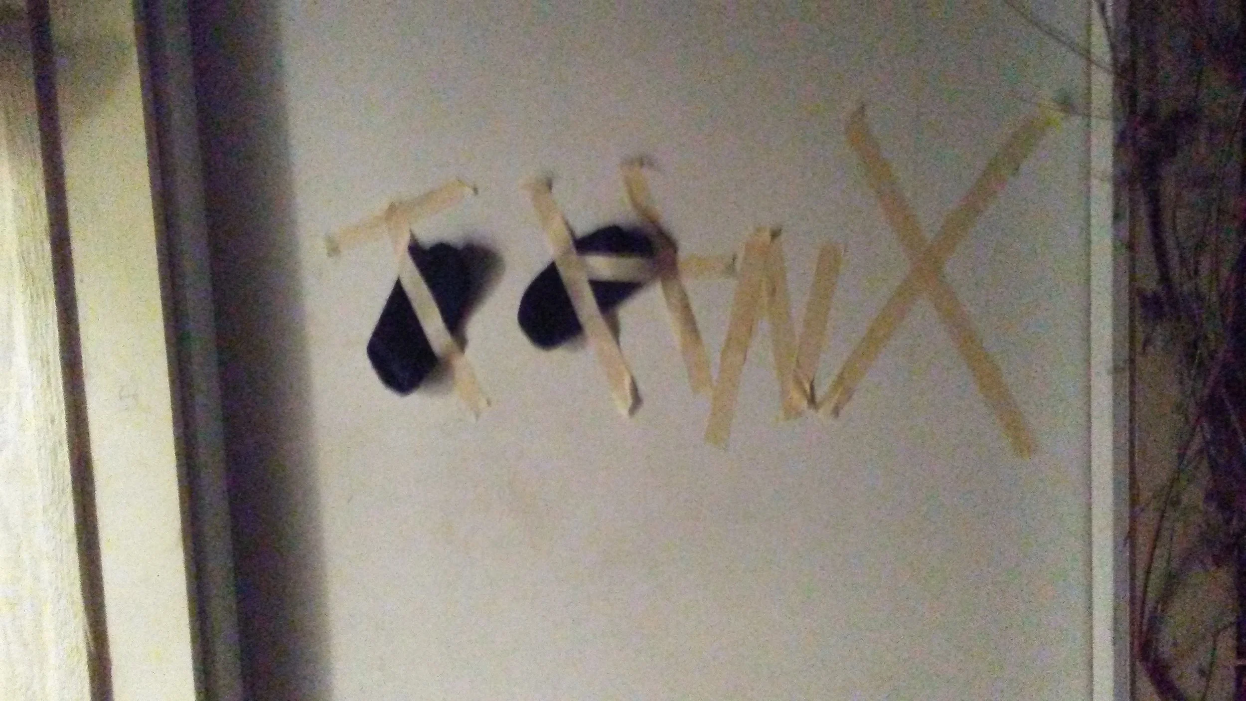 2 socks I borrowed from my roommate 5 years ago by taping them to the door saying "THNX"