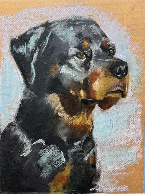 Custom portrait painting in oil by Emily Engh Art