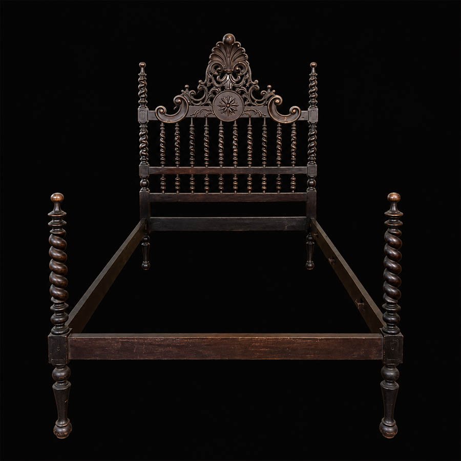 Victorian carved bed