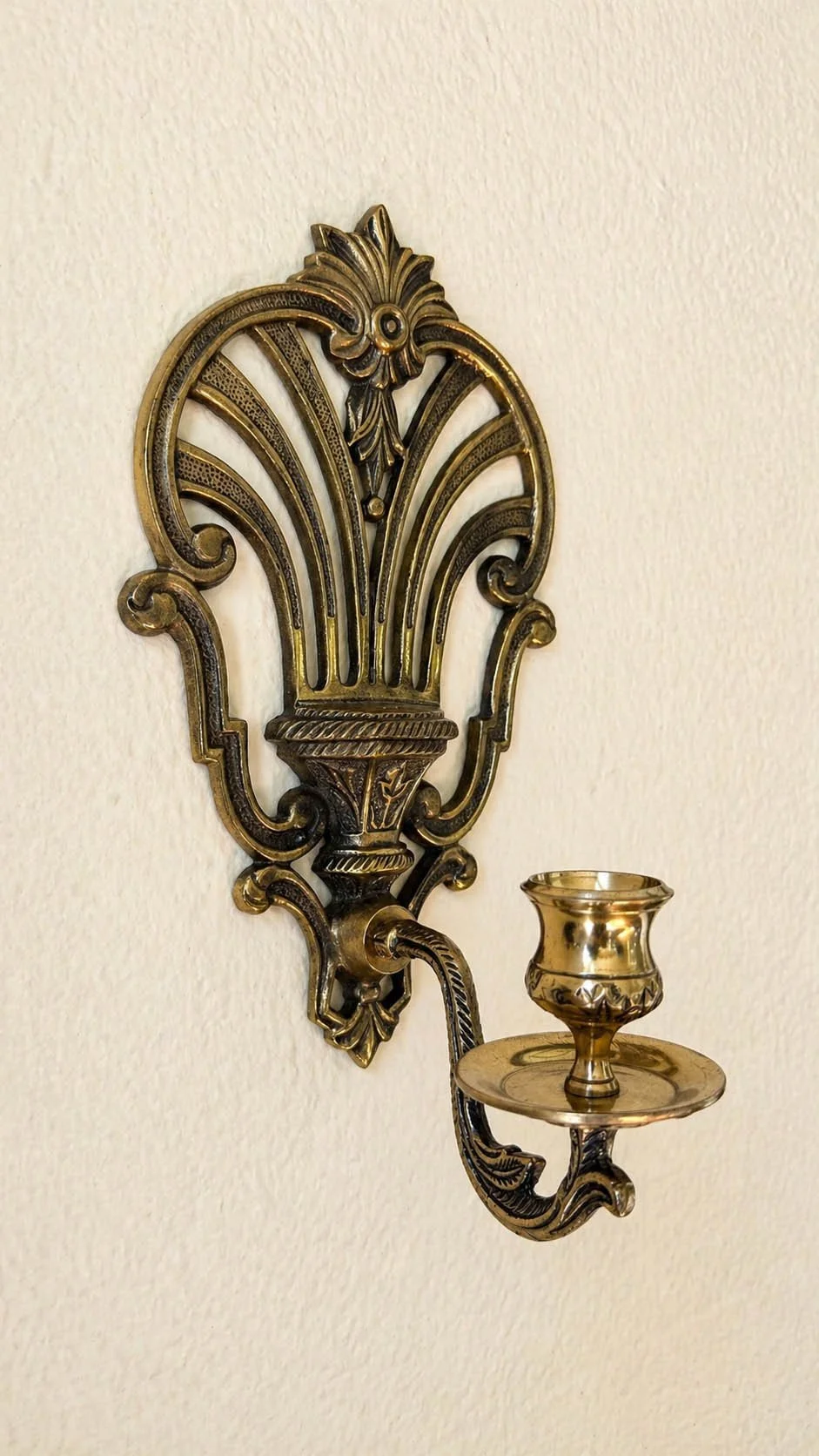 Brass Art Nouveau Wall Sconce - Altered Bloom