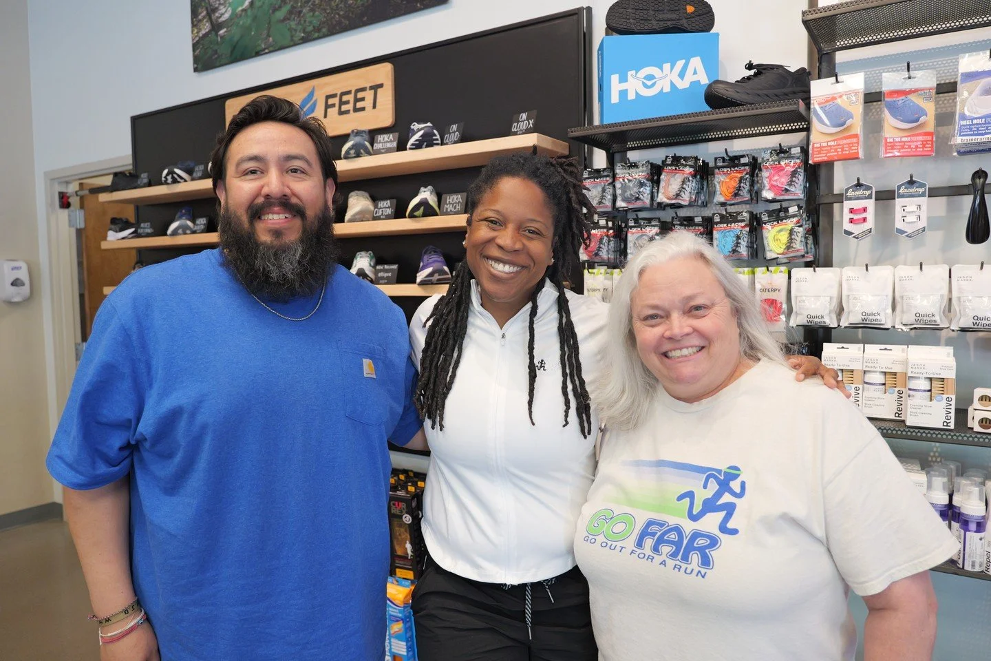 Some partnerships go far beyond sponsorships, and that's exactly what we have with the team at Fleet Feet High Point. 💙👟

Their support of GO FAR happens long before Race Day and extends far beyond the finish line. Behind the scenes, owner John Dew