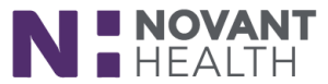 Novant Health logo with purple 'N!' and gray text.