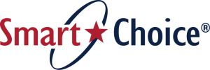 Smart Choice logo with red and blue text and a star in a circle