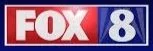 Logo of FOX 8 with a red rectangle containing 'FOX' and a blue rectangle with '8'