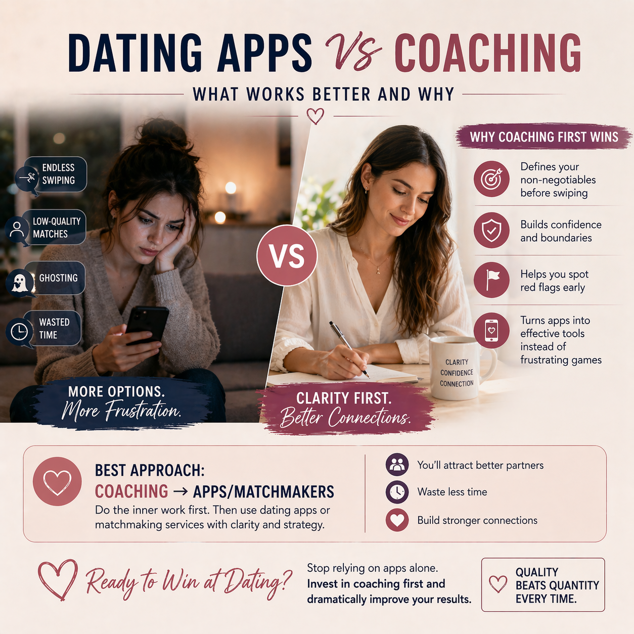 Dating Apps vs Coaching: What Works Better and Why