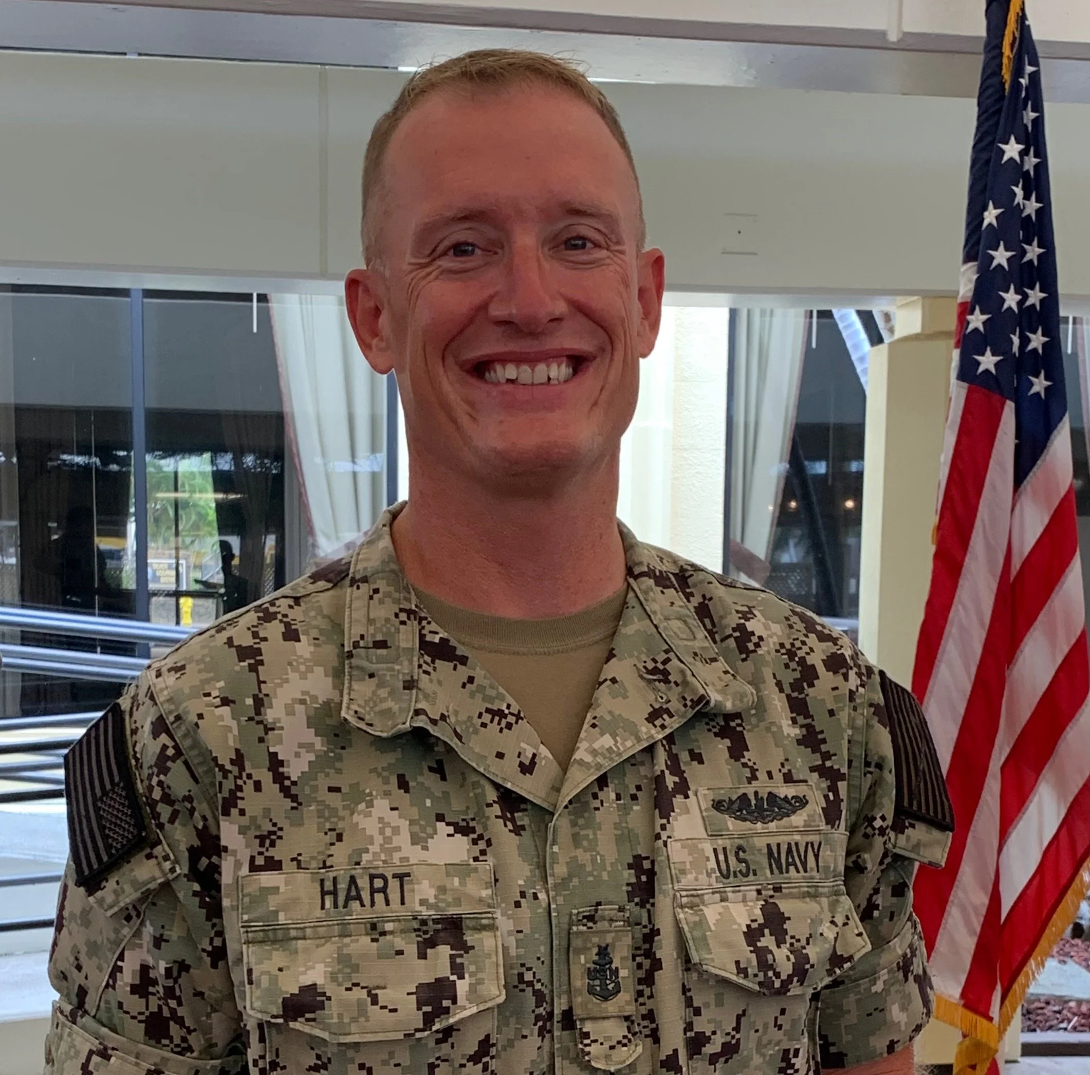 Matthew Hart Senior Chief USN Retired  founder of Anchor Point Home Services home  monitoring services.