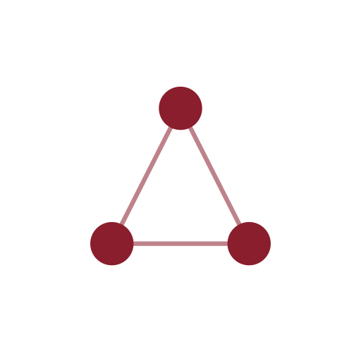 A triangle diagram with three circles connected by lines, and the words 'supply', 'demand', and 'equilibrium' around it, representing economic concepts.