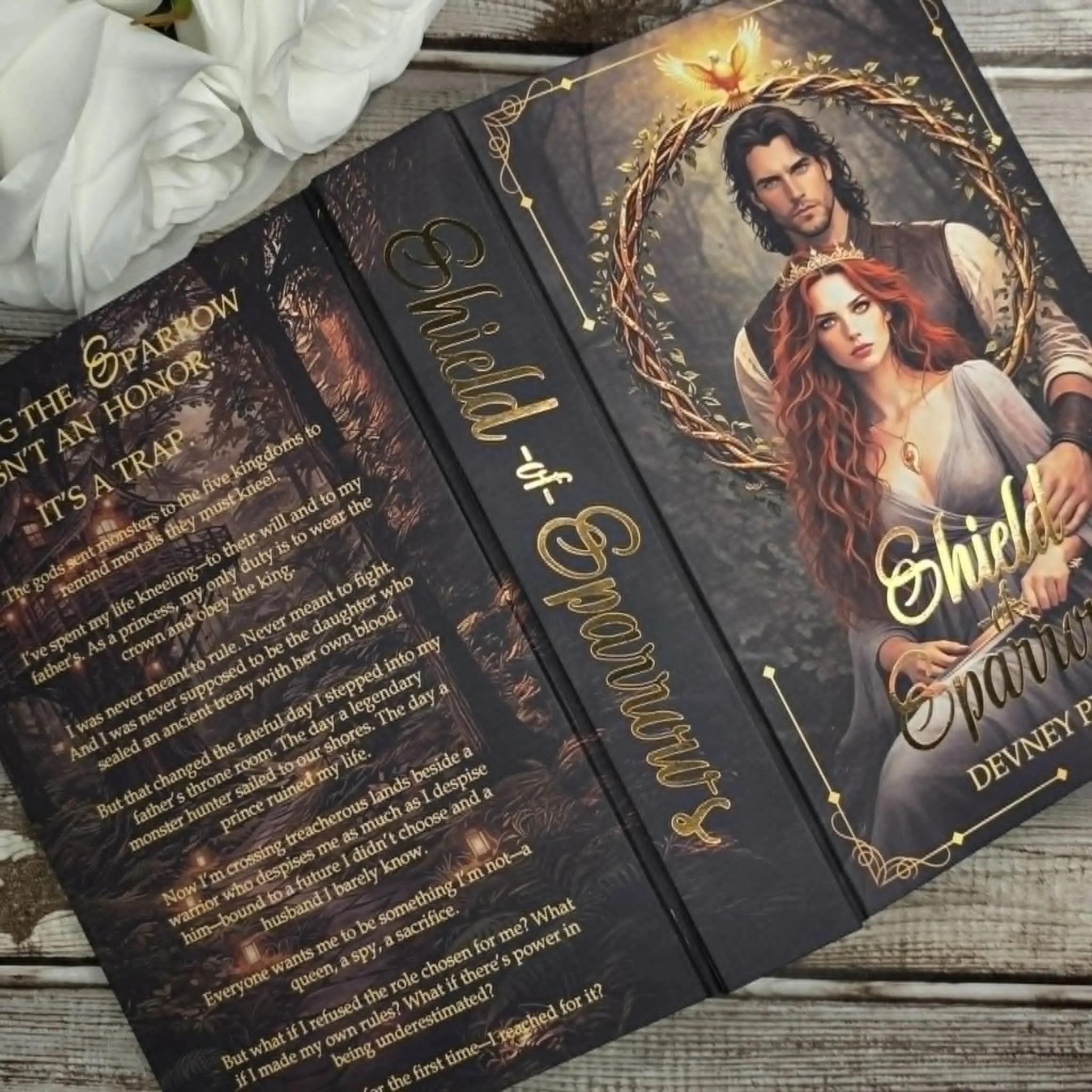 Shield of Sparrows Special Edition Custom Artwork Front and Back Cover