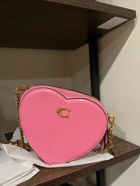 Charming Heart-Shaped Crossbody Bag