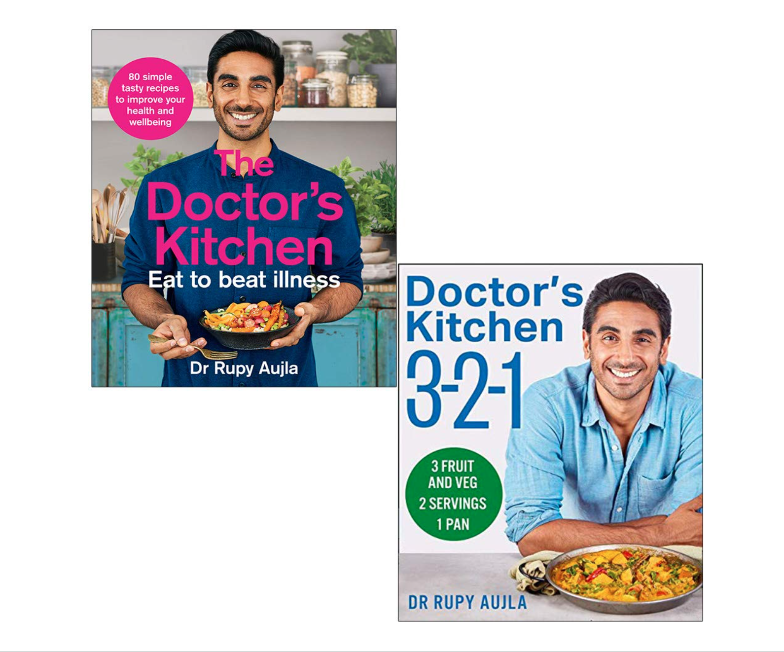 The Doctor’s Kitchen Eat to Beat Illness and 3-2-1 cookbook collection