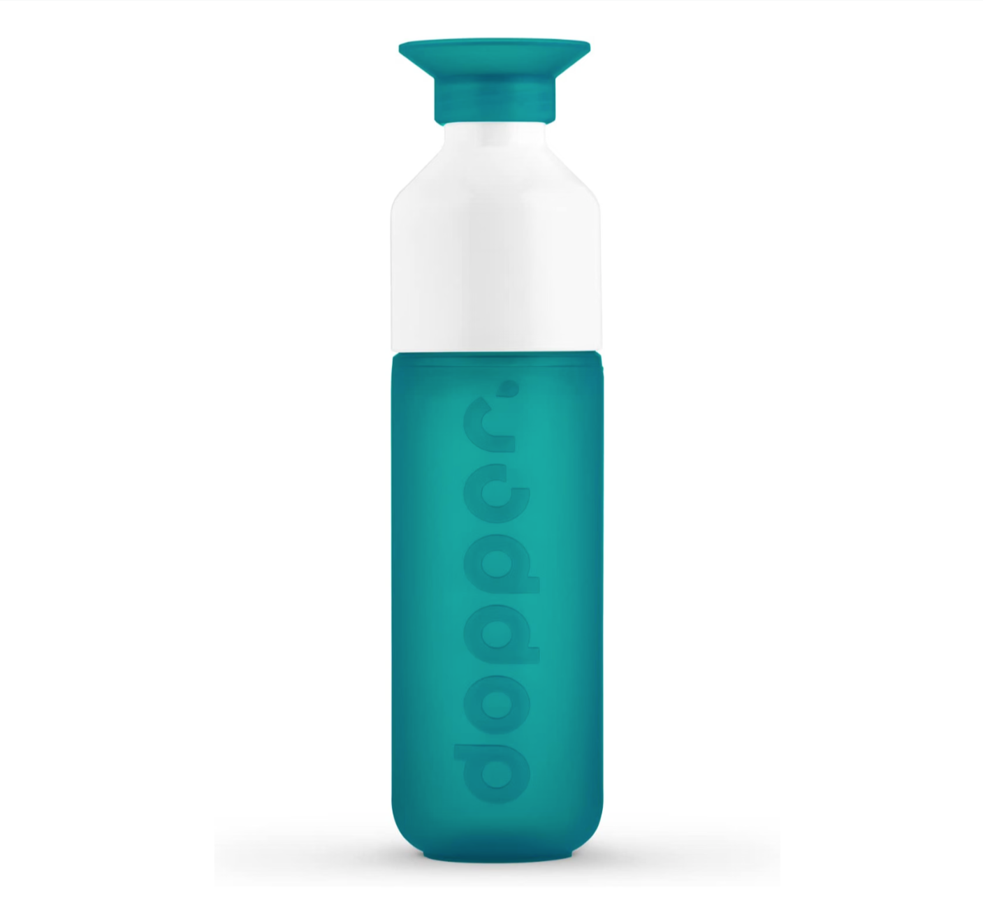 Dopper Original 450ml reusable water bottle in Tidal Teal with integrated drinking cup