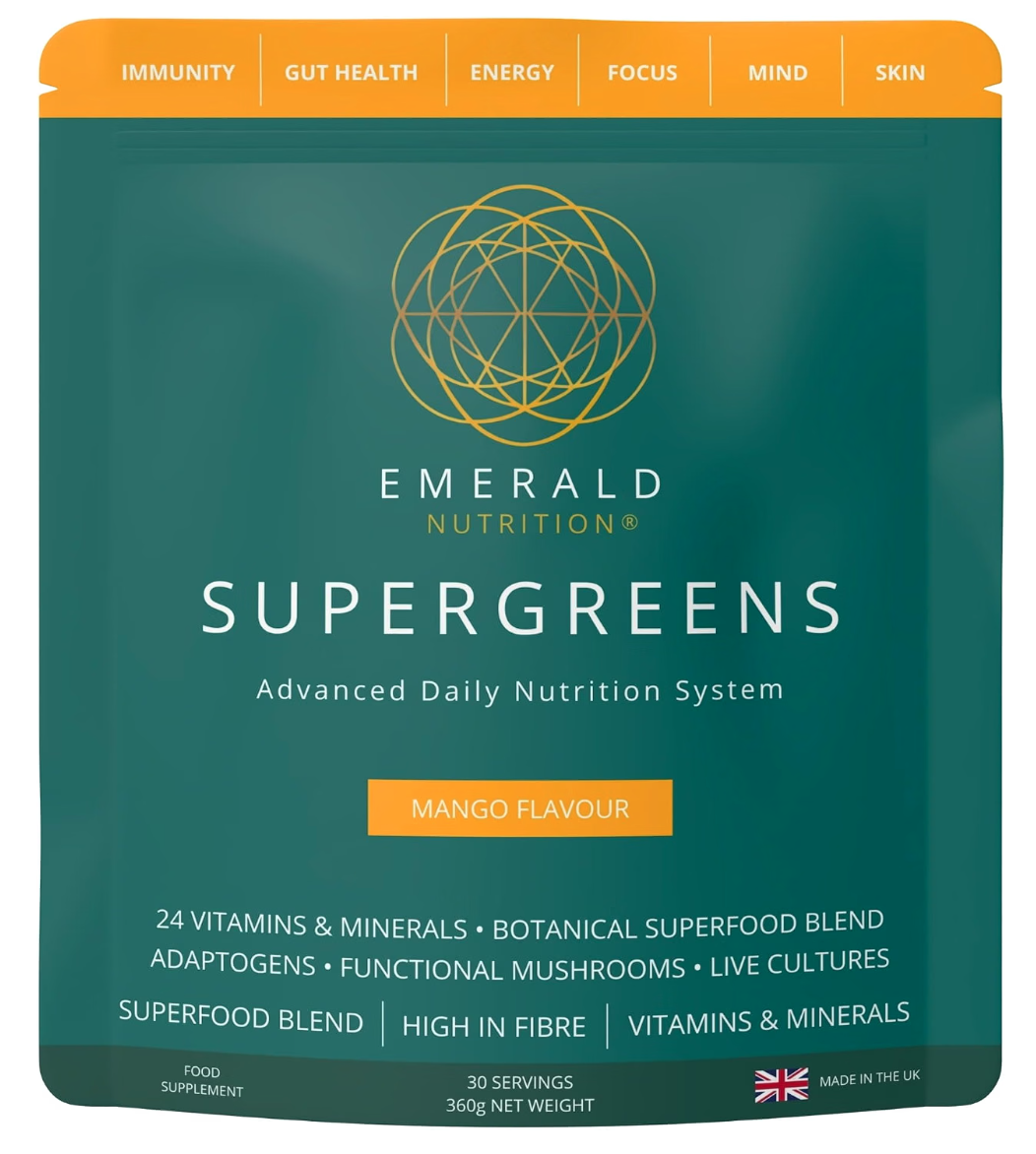 Emerald Supergreens greens powder and vitamin supplement