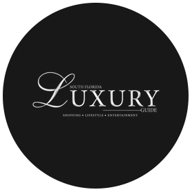 South Florida Luxury Guide logo on a black background