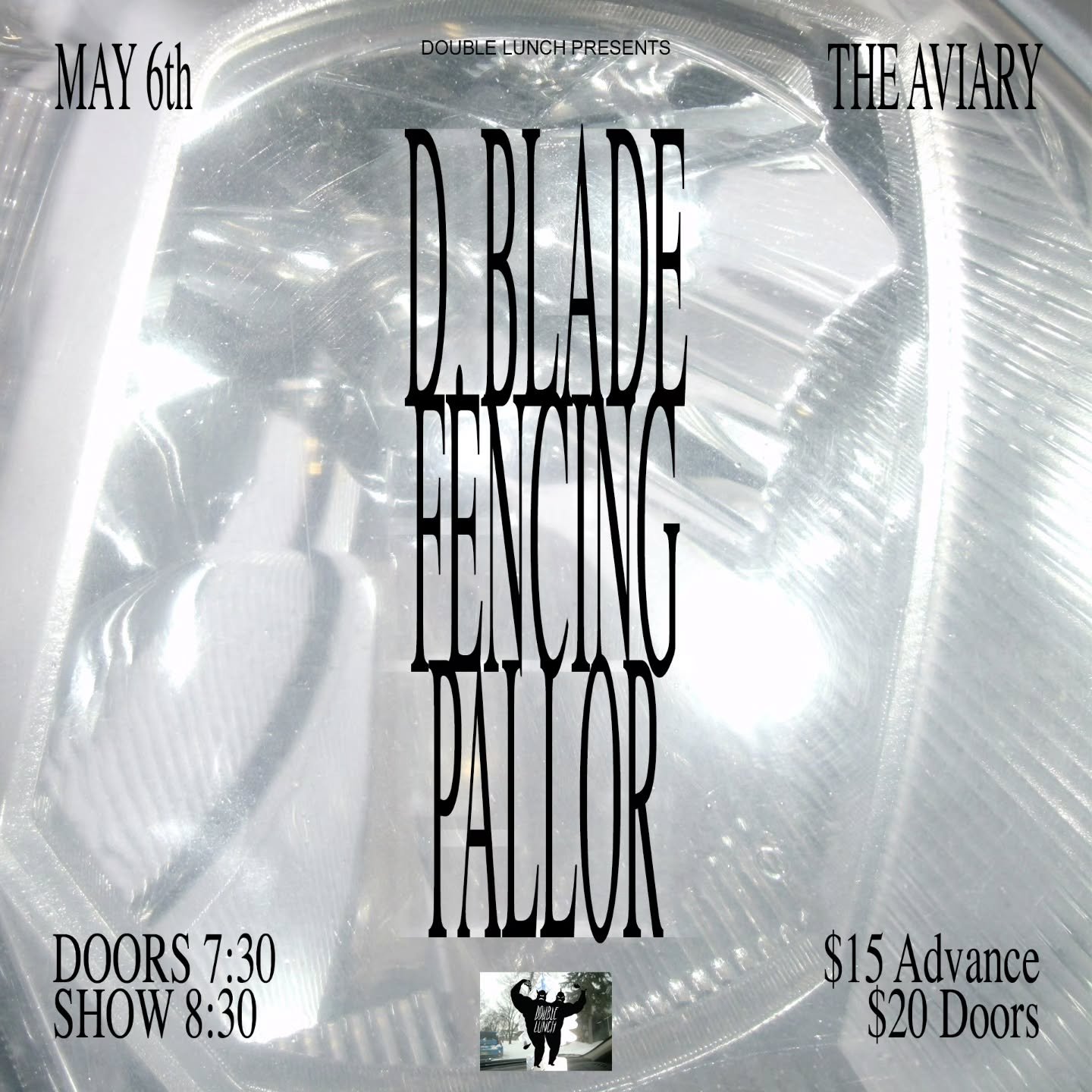 This is tonight! We are so excited. Fancing's album, Fencing Wikipedia, blew our minds. Also, D. Blade and Pallor are two of our favorite bands.

Please come! Support local music. If you want to come but can't afford cover, just message us. Nobody ge