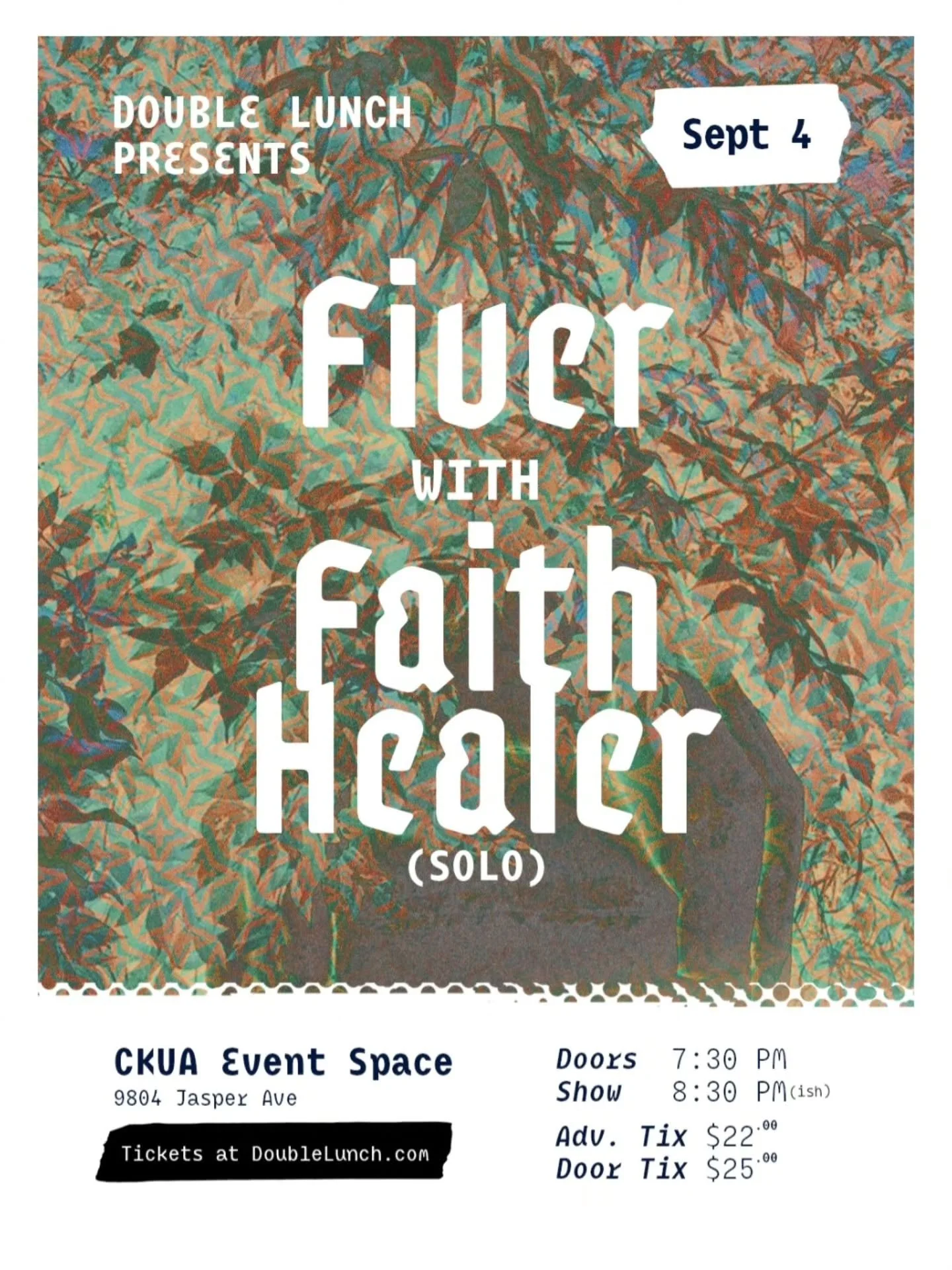 Show Announcement: Fiver with Faith Healer September 4th at CKUA.

Fiver is songwriter, vocalist, guitarist, and researcher Simone Schmidt. Schmidt has been carving out a new lyricism in Country and Folk music for nearly two decades, largely evading 
